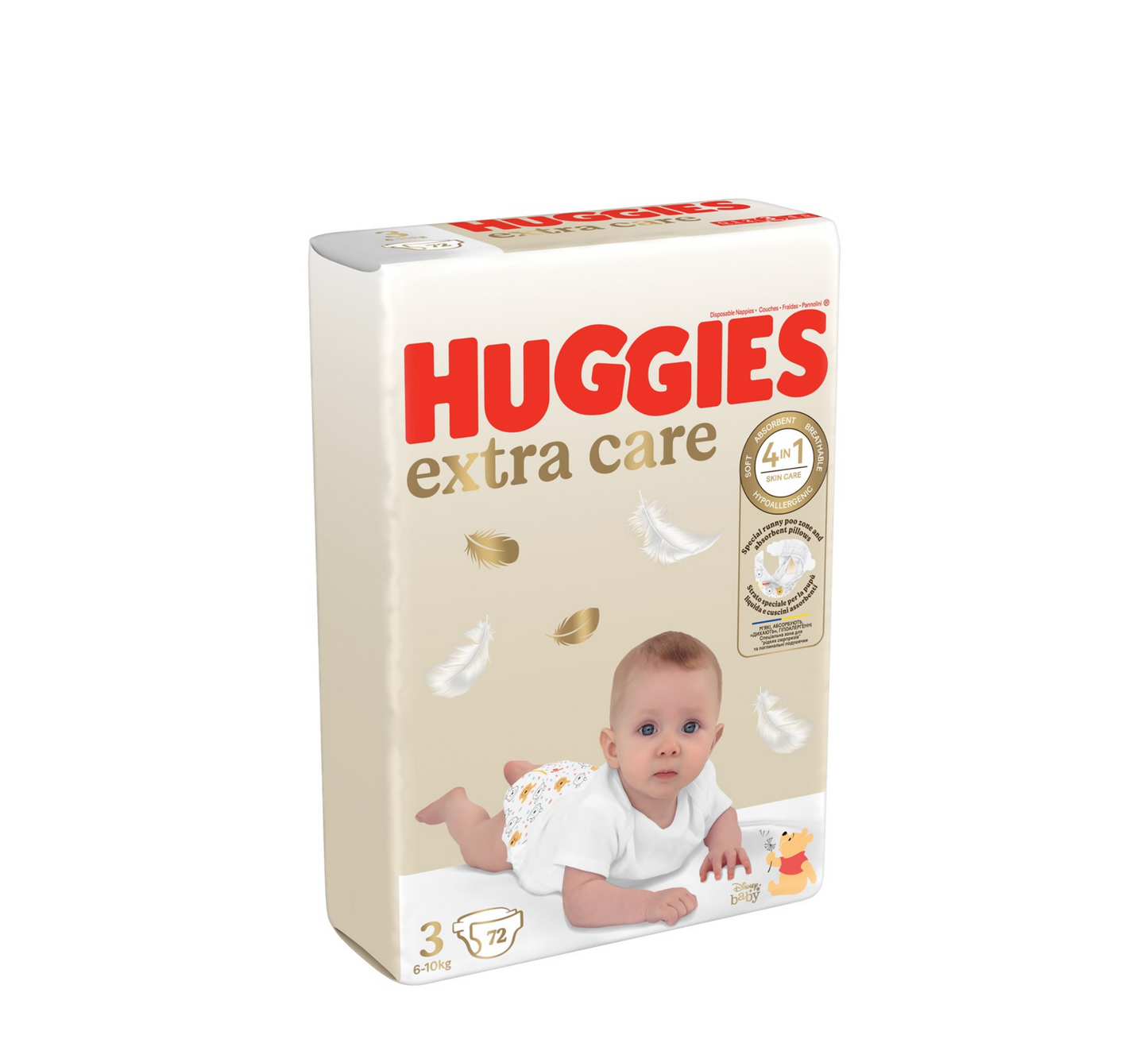 Pelena Huggies Extra Care 3 (6-10 kg) *72 copë 