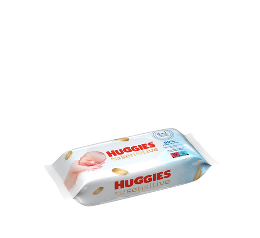 Huggies Extra Care Sensitive Baby Cleansing Wipes *56pcs