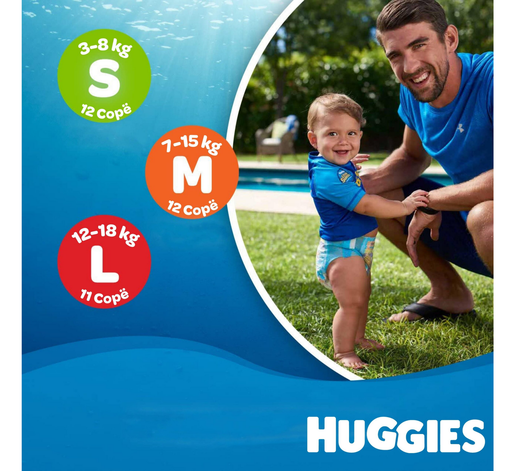 Pelena noti Huggies Little Swimmers