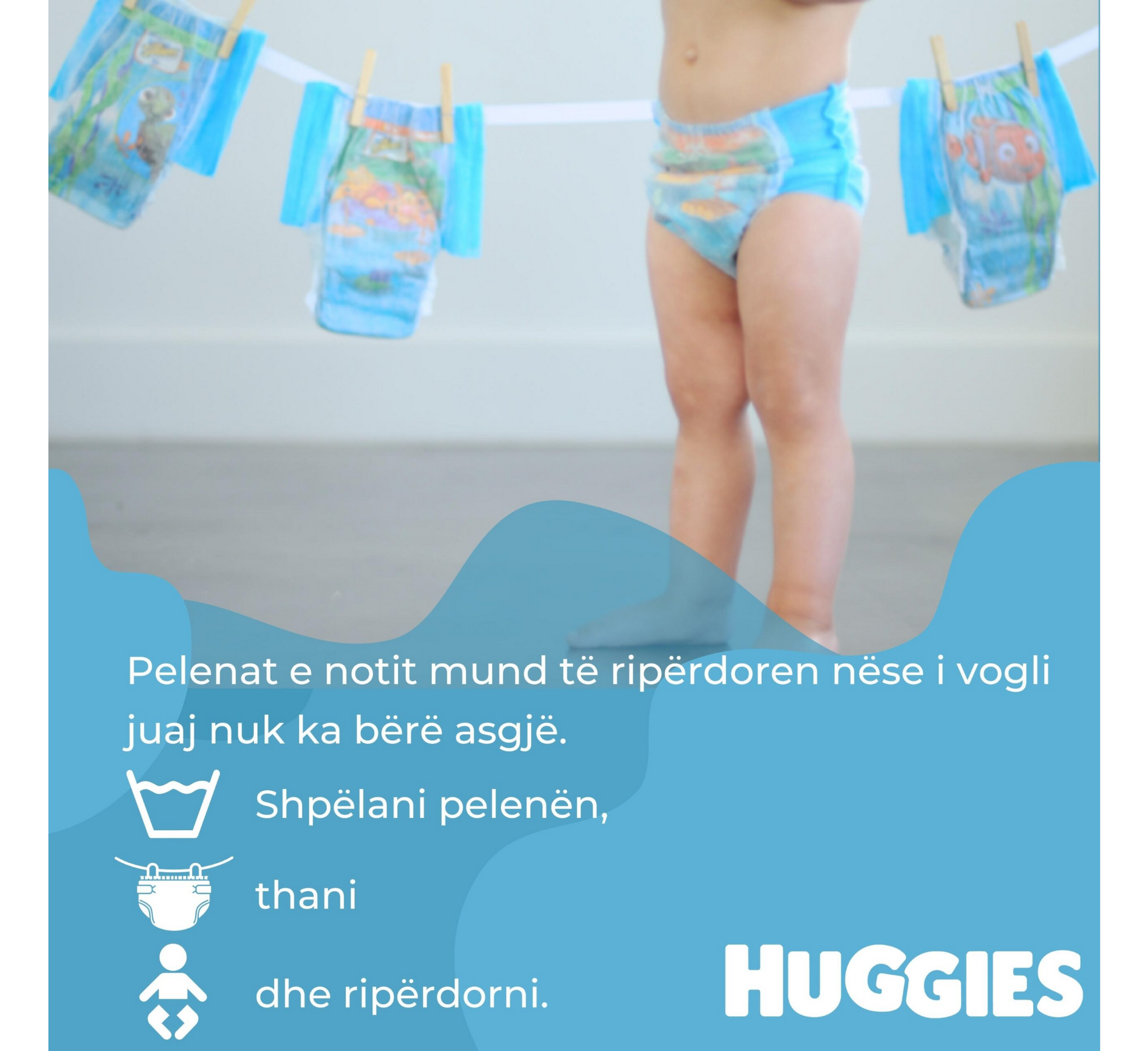 Pelena noti Huggies Little Swimmers