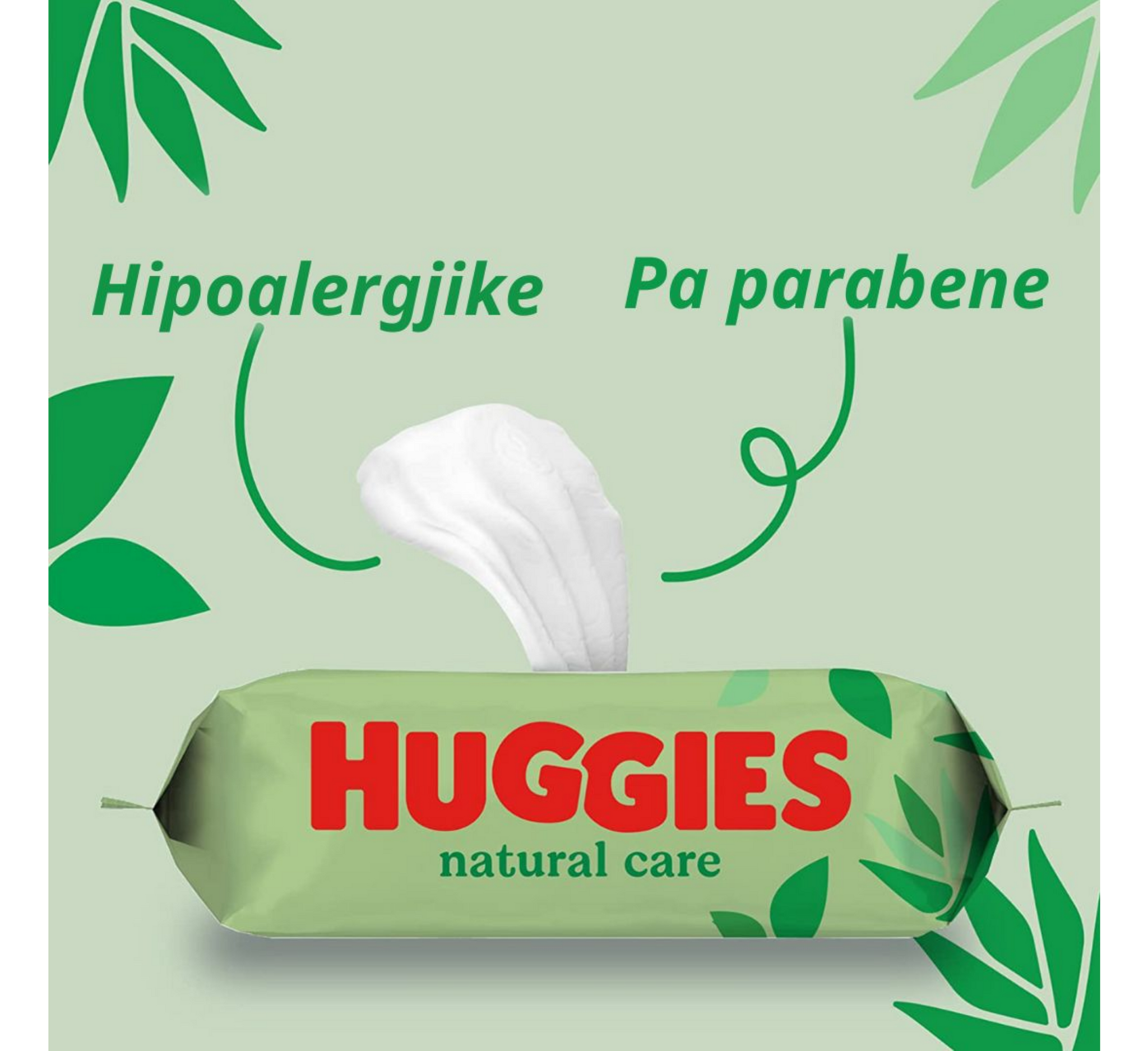 Peceta pastruese për fëmijë Huggies Natural Care *56 copë