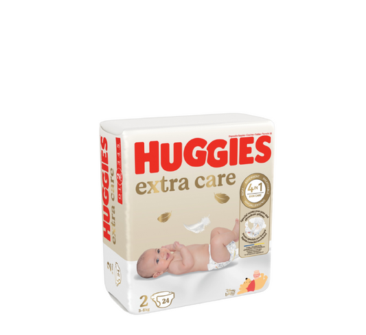 Huggies Extra Care Diapers 2 (3-6kg)