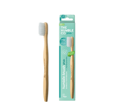 Furçë dhëmbësh prej bambuje Humble Brush Pro (me fije ndërdhëmbore)
