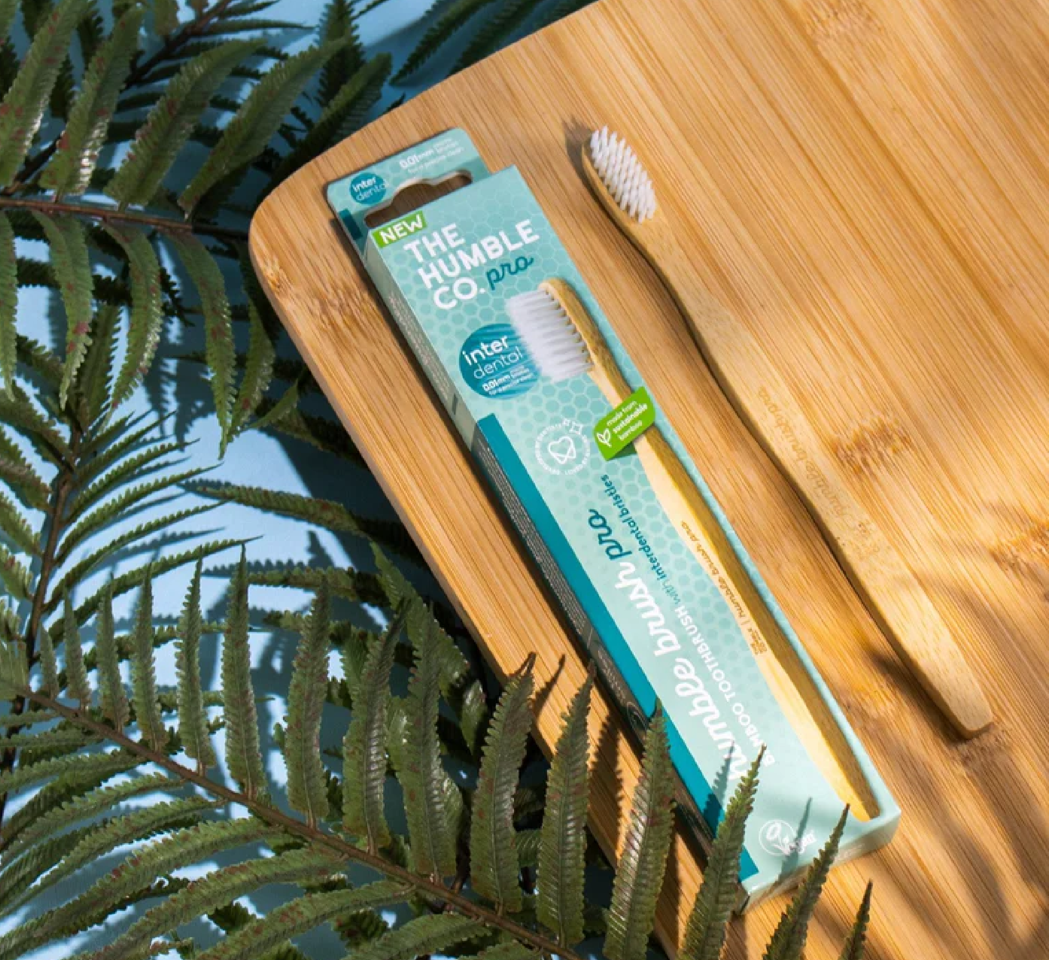 Humble Brush Pro Bamboo Toothbrush (with Interdental Bristles)