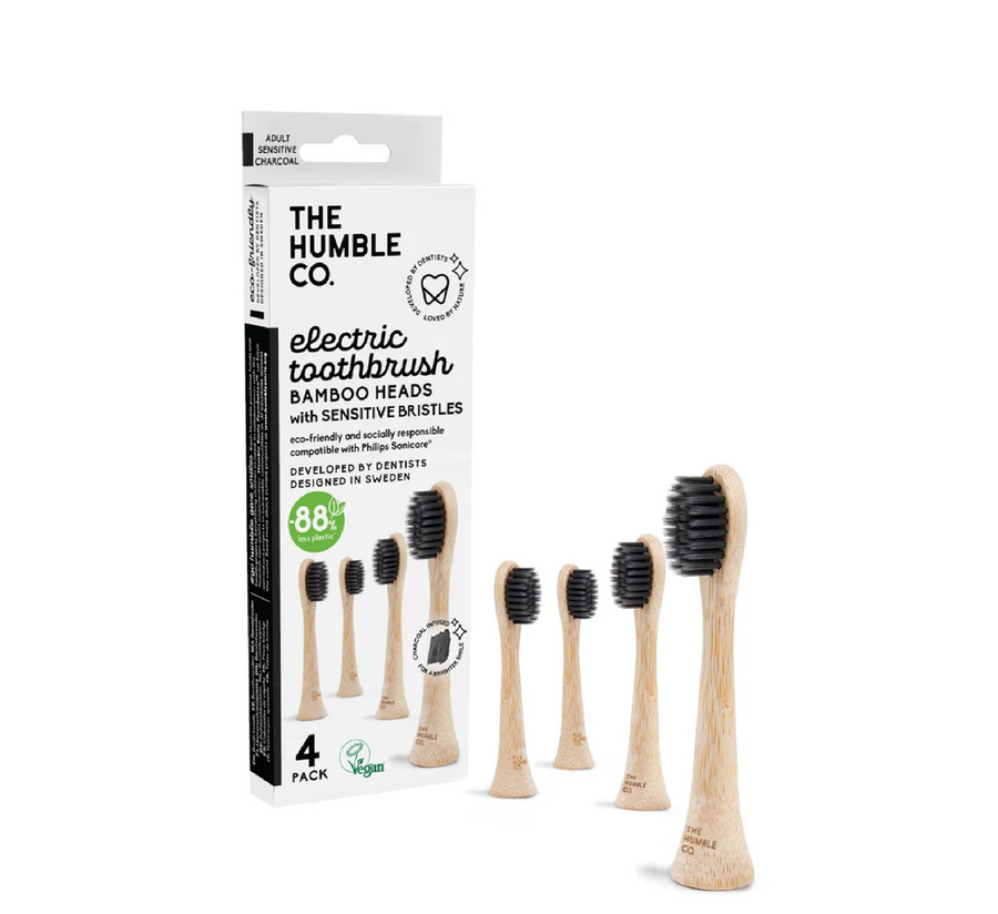 Furça dhëmbësh elektrike Humble Philips Sonicare me kokë bambuje për të rritur të ndjeshëm *4 copë