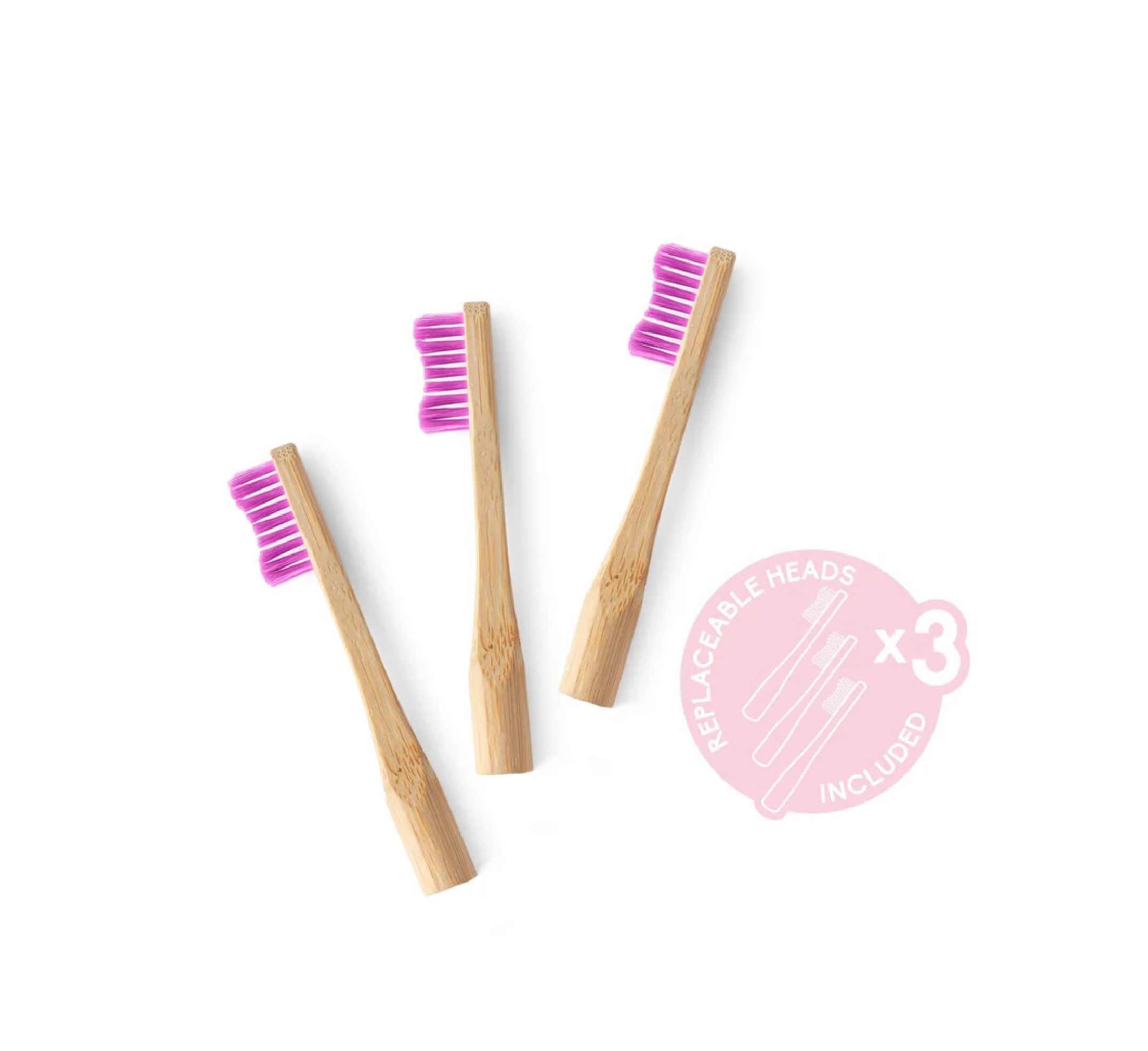 Humble Brush Replaceable Toothbrush Adult Medium (x3 Heads)