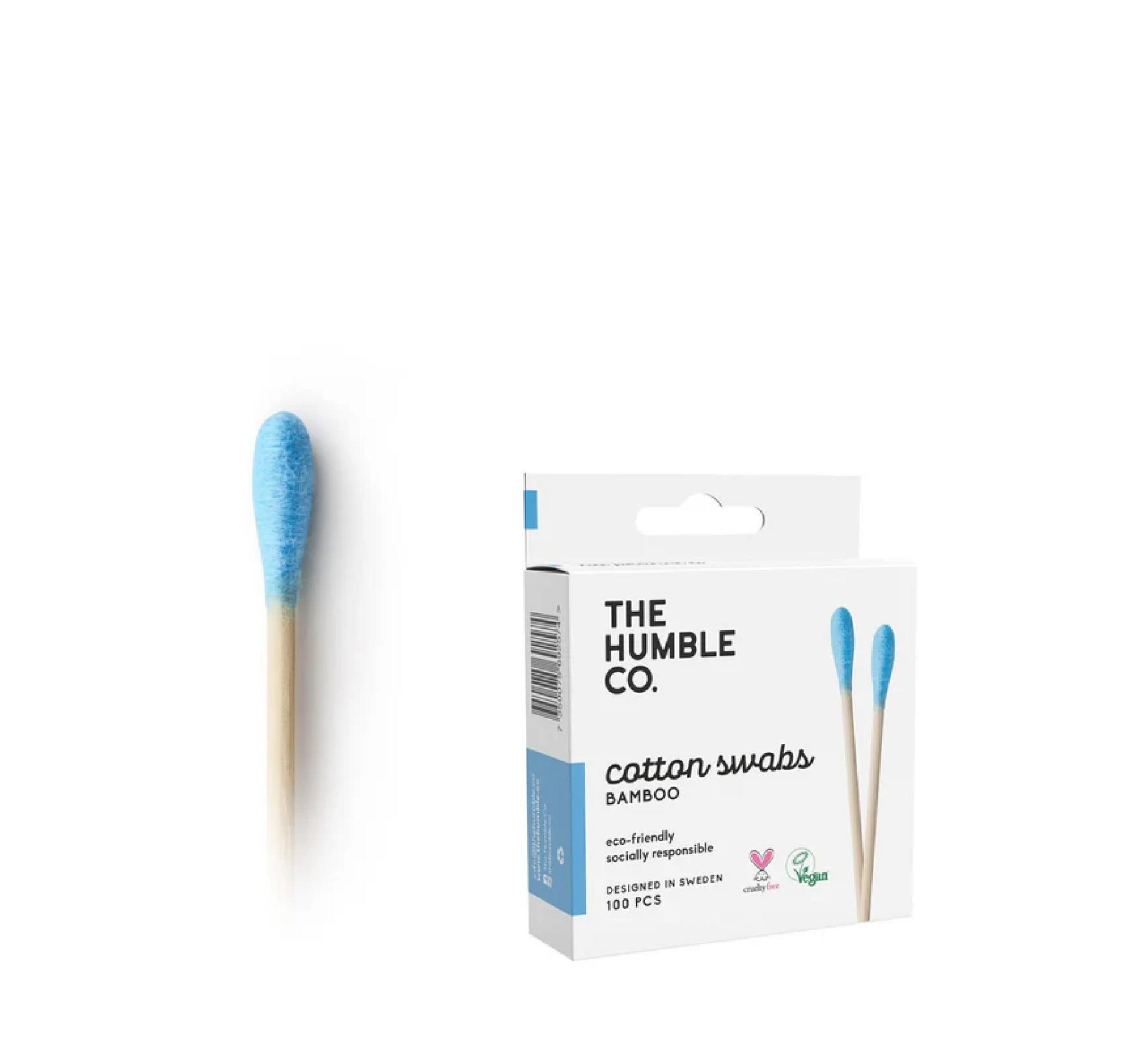 Tampona pambuku natyral Humble prej bambuje *100 copë