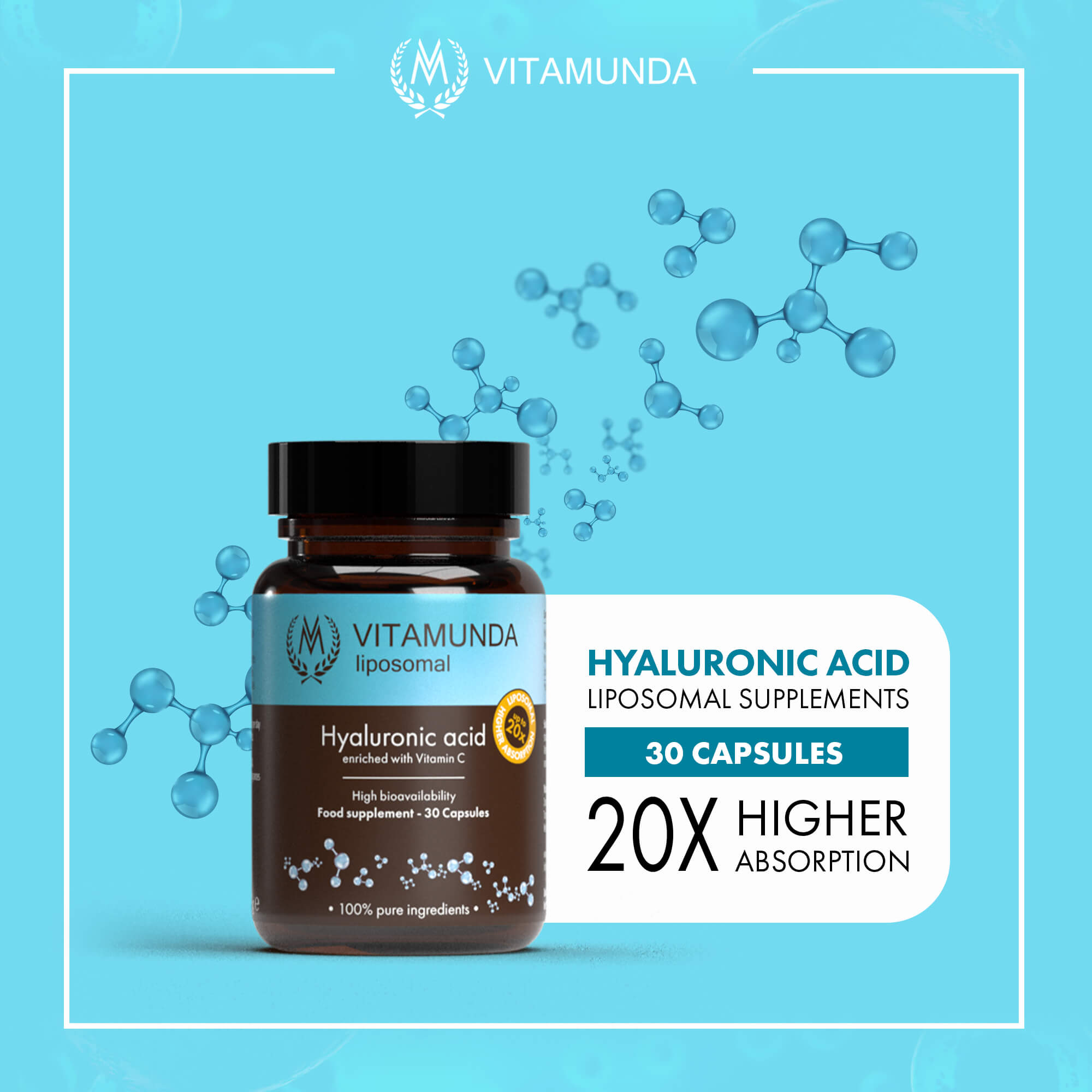 Liposomal Hyaluronic acid – 30 capsules