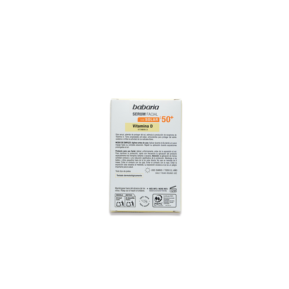 Serum Facial Solar Vit D SPF50+ x 30ml
