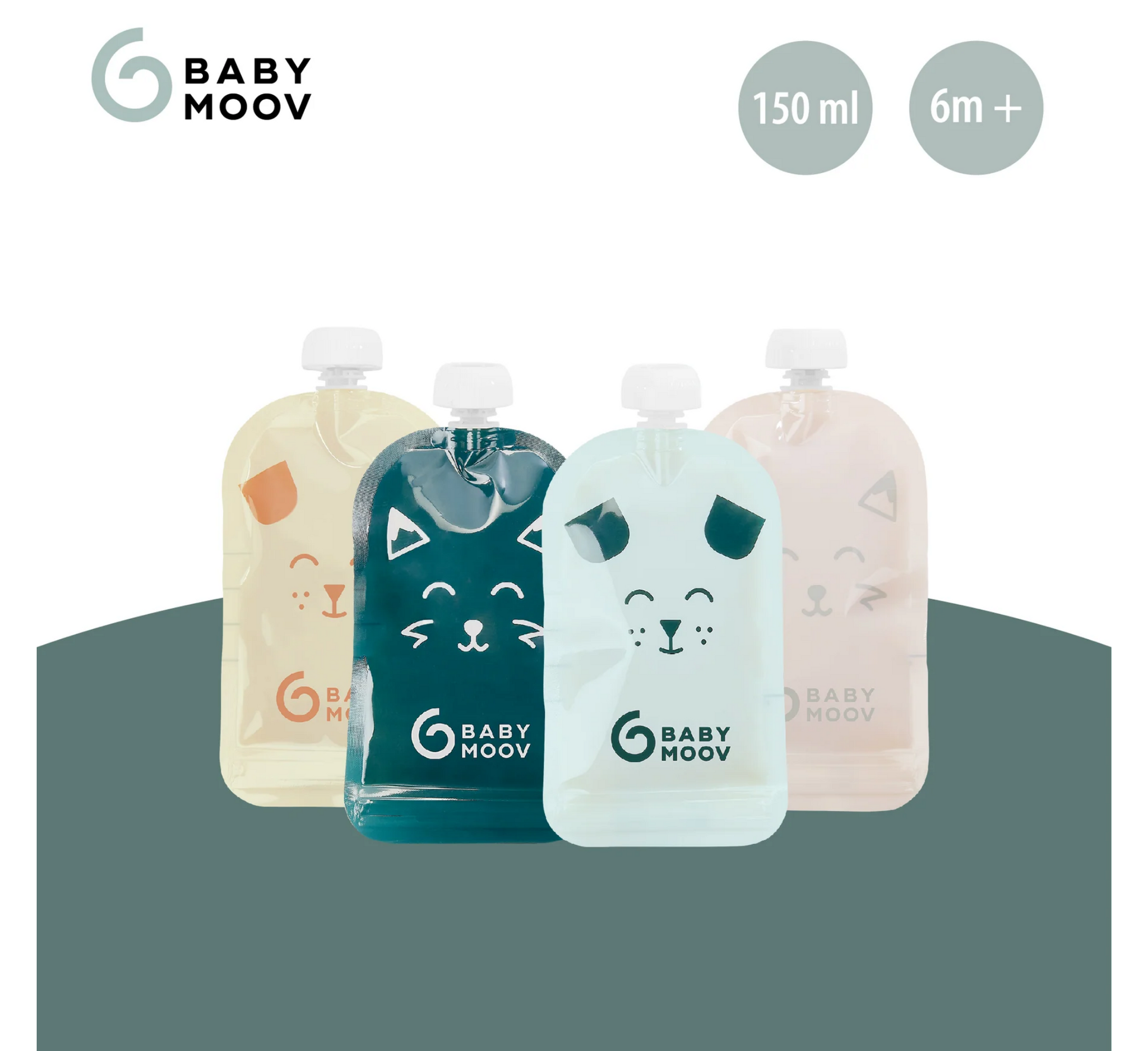 ISY Reusable Feeding Pouches x20pcs