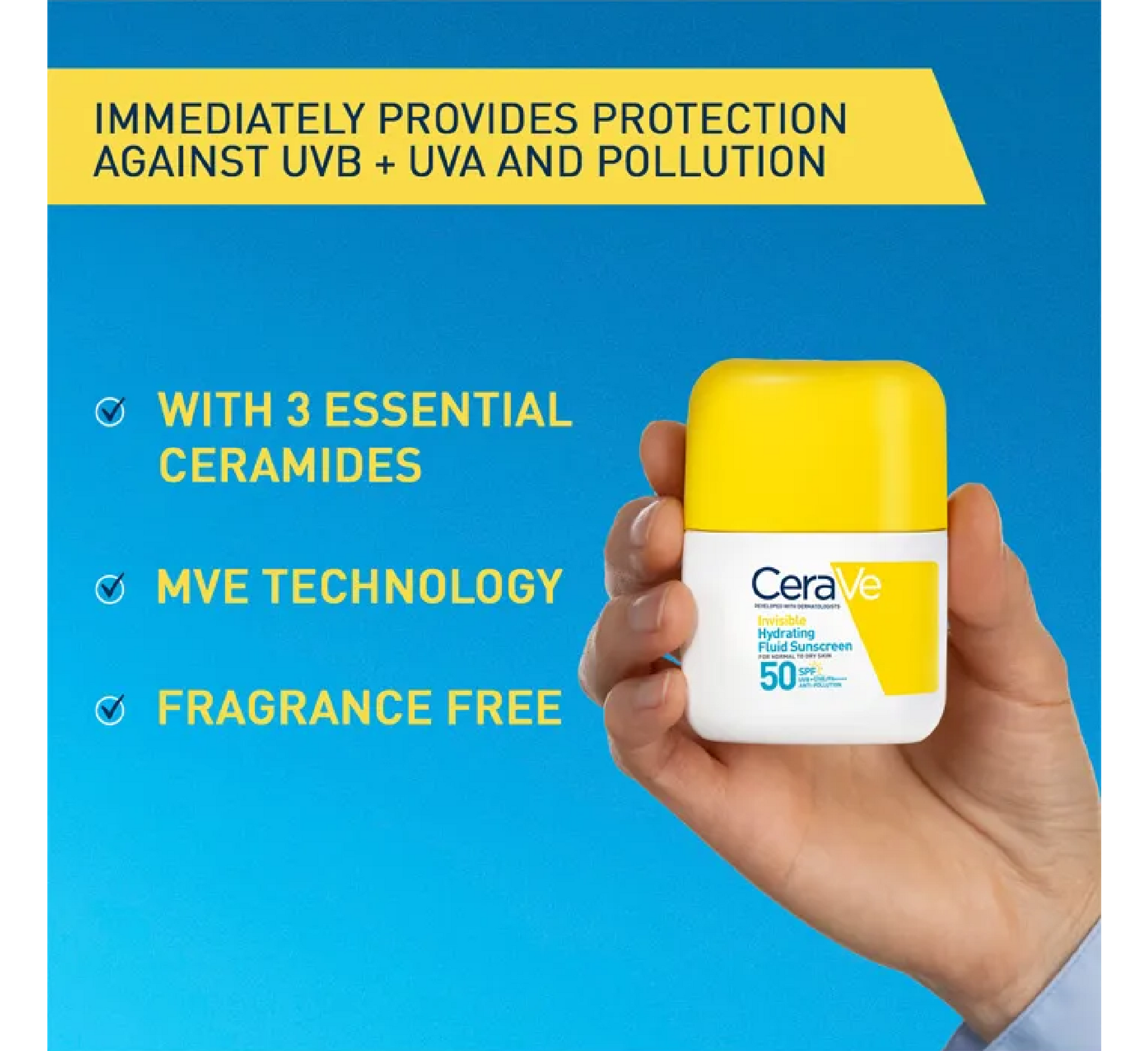 Invisible Hydrating Fluid Sunscreen Spf 50+ (Normal to Dry Skin) *50ml
