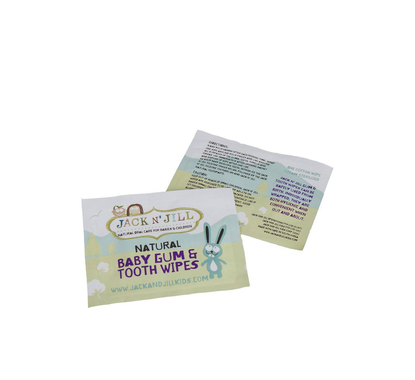 Jack 'N Jill Natural Baby Gum & Tooth Wipes *25pcs