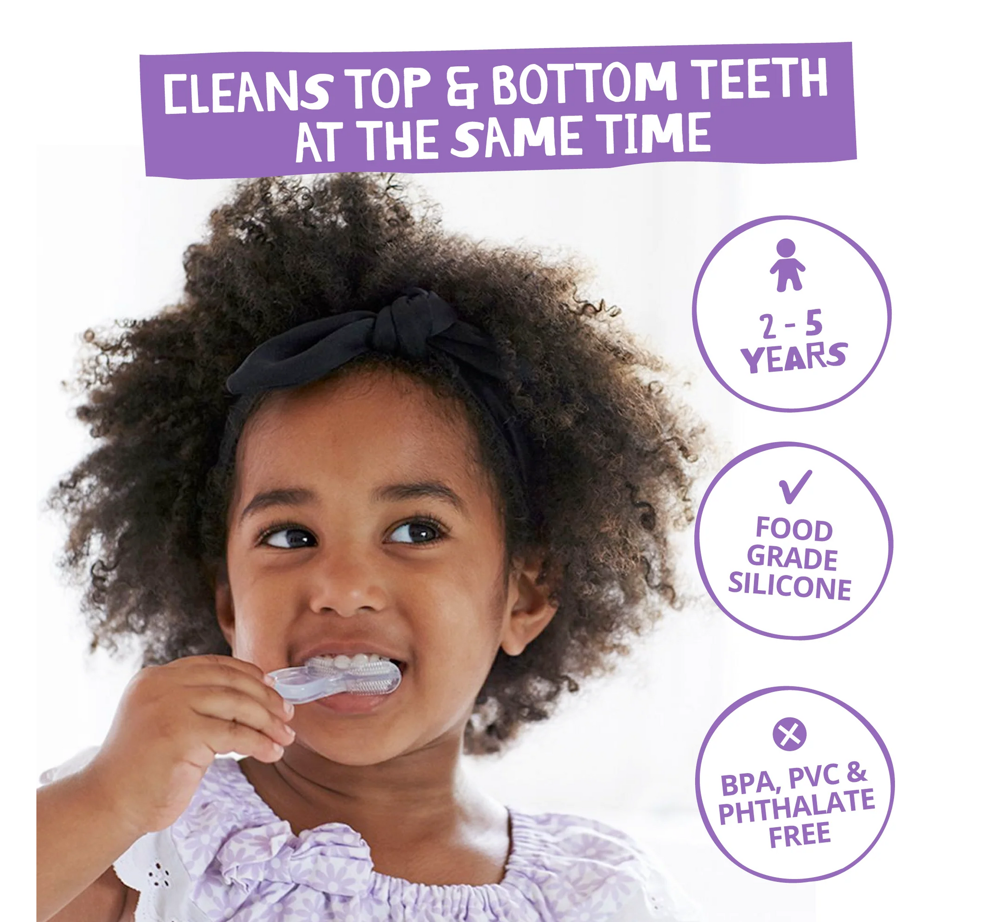 Jack 'N Jill Silicone Tooth & Gum Brush Stage 3 (2-5 yrs)