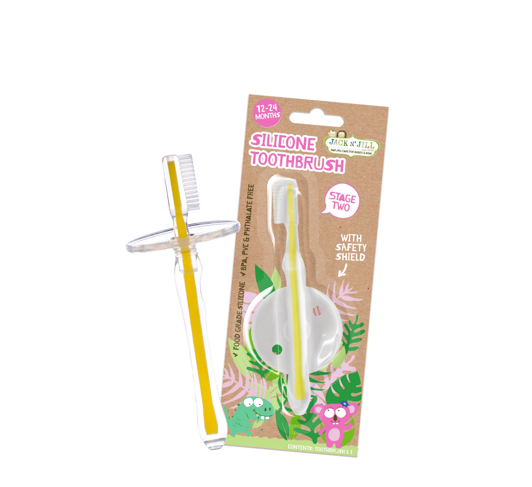 Jack 'N Jill Silicone Toothbrush Stage 2 (12-24 months)