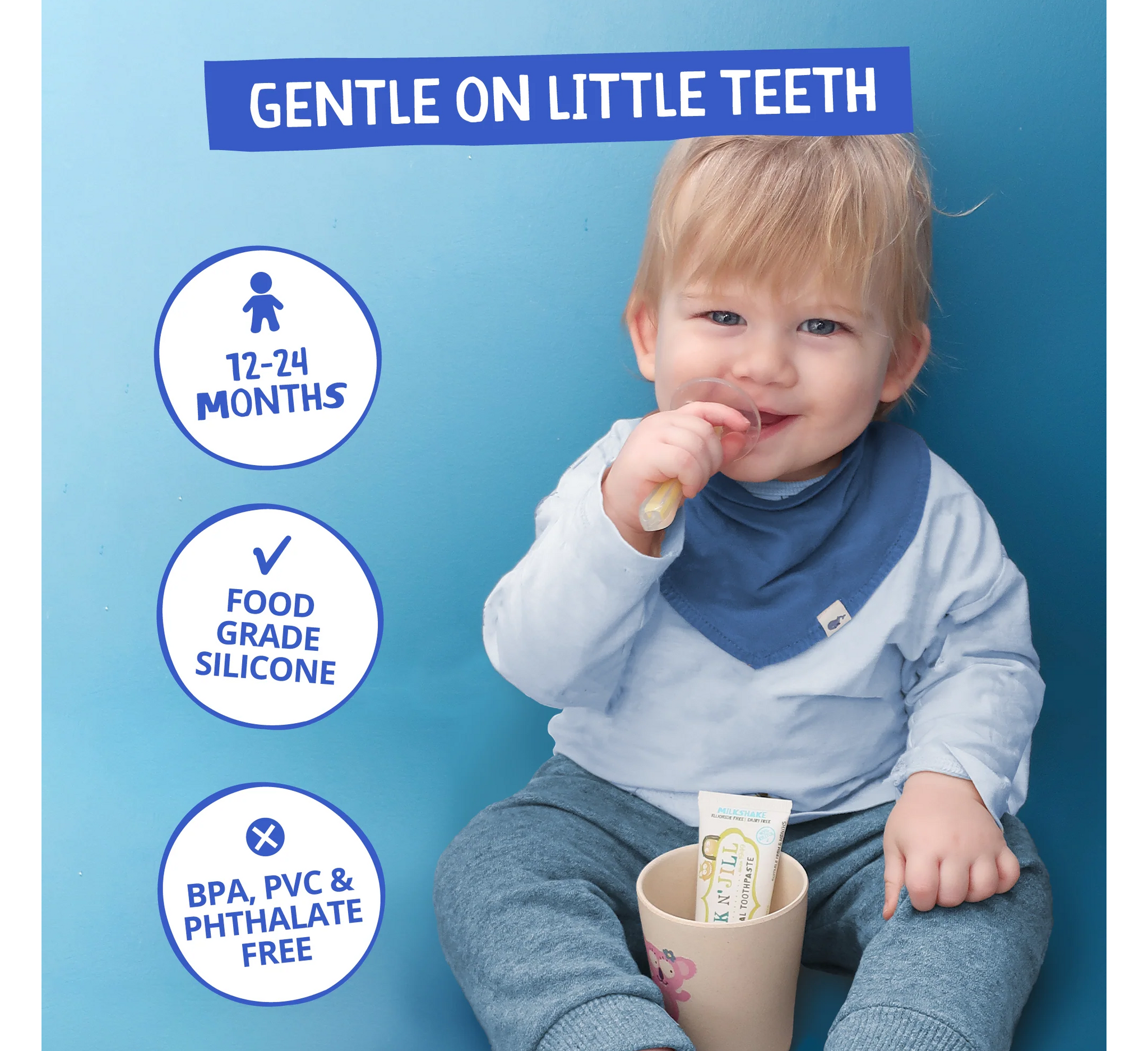 Jack 'N Jill Silicone Toothbrush Stage 2 (12-24 months)