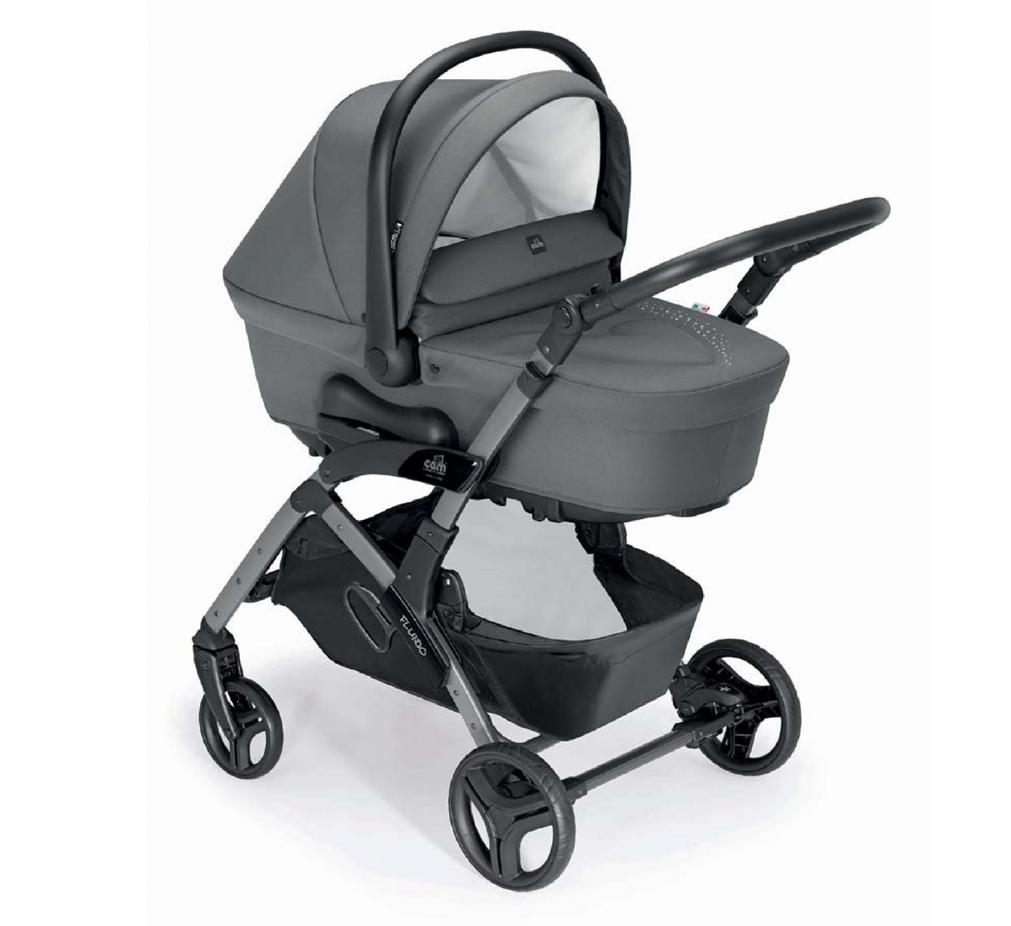 Karrocë Bebi Duetto Fluido Cam