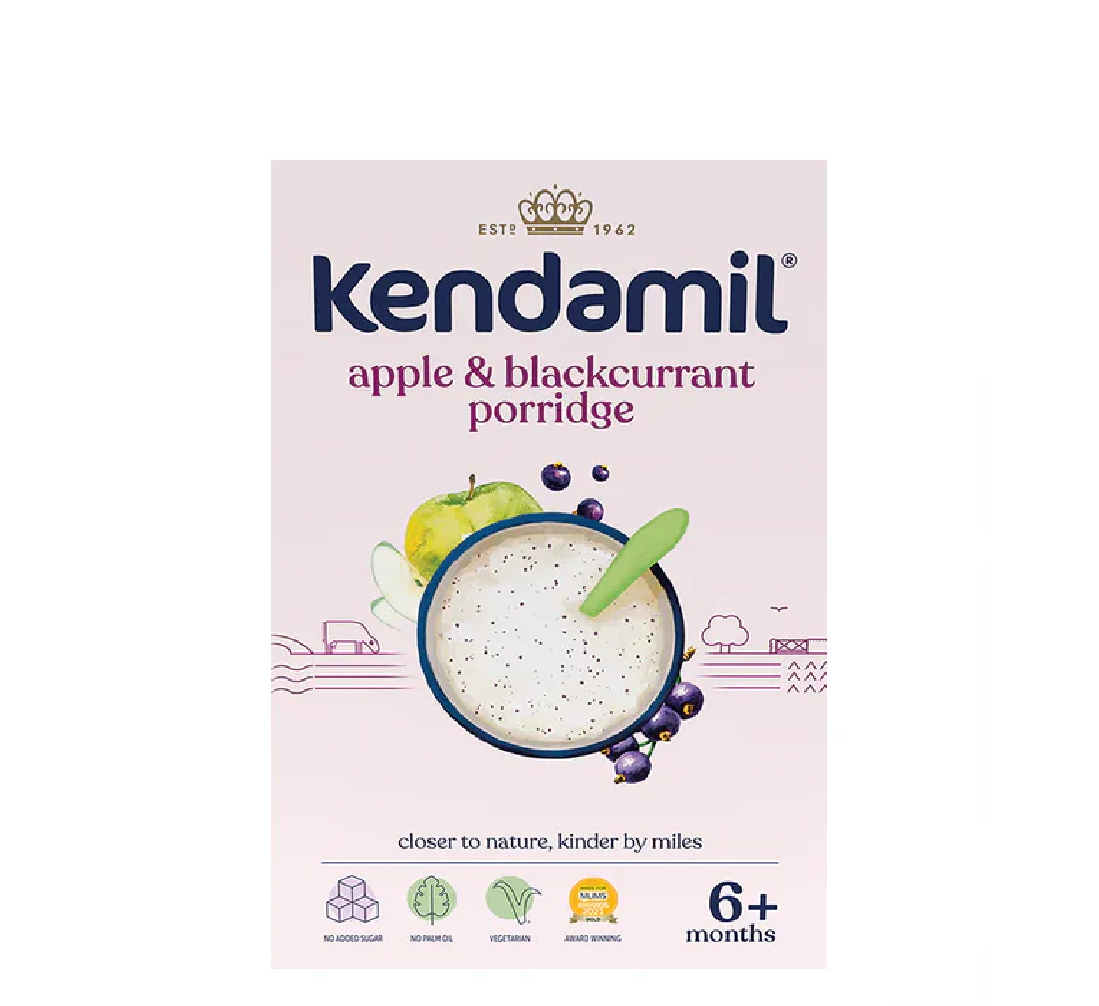 Kendamil Apple & Blackcurrant Porridge *150gr (6 muajsh+)