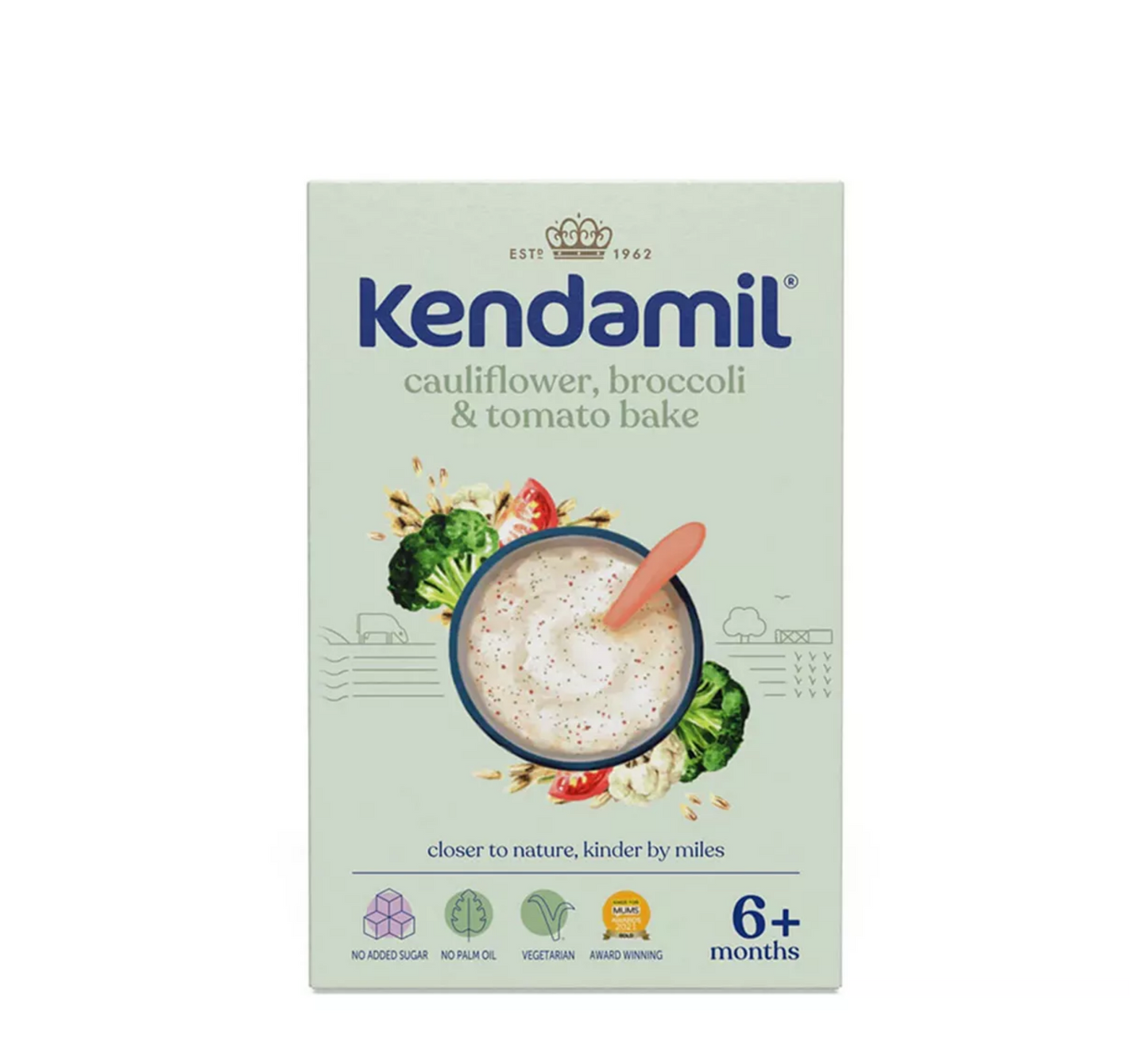 Pjekje me lulelakra Kendamil, brokoli dhe domate *150gr (6 muajsh+)