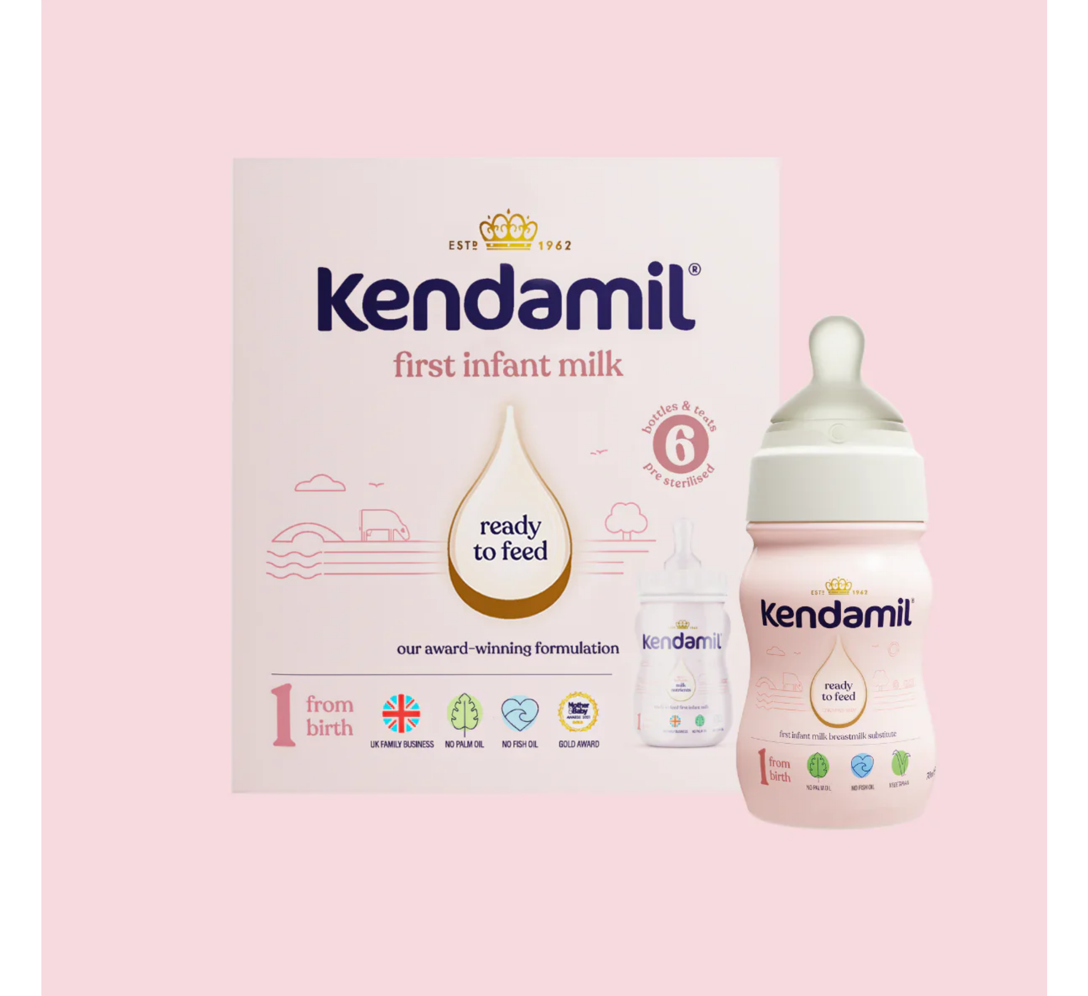 Kendamil Classic Ready to Feed 1 Starter Pack (6 x 70ml)