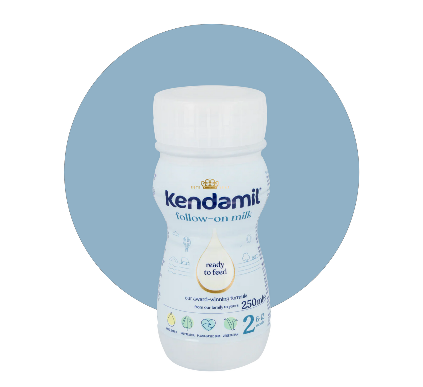 Qumësht pasues Kendamil (Gati për t’u ushqyer) 2 *250ml
