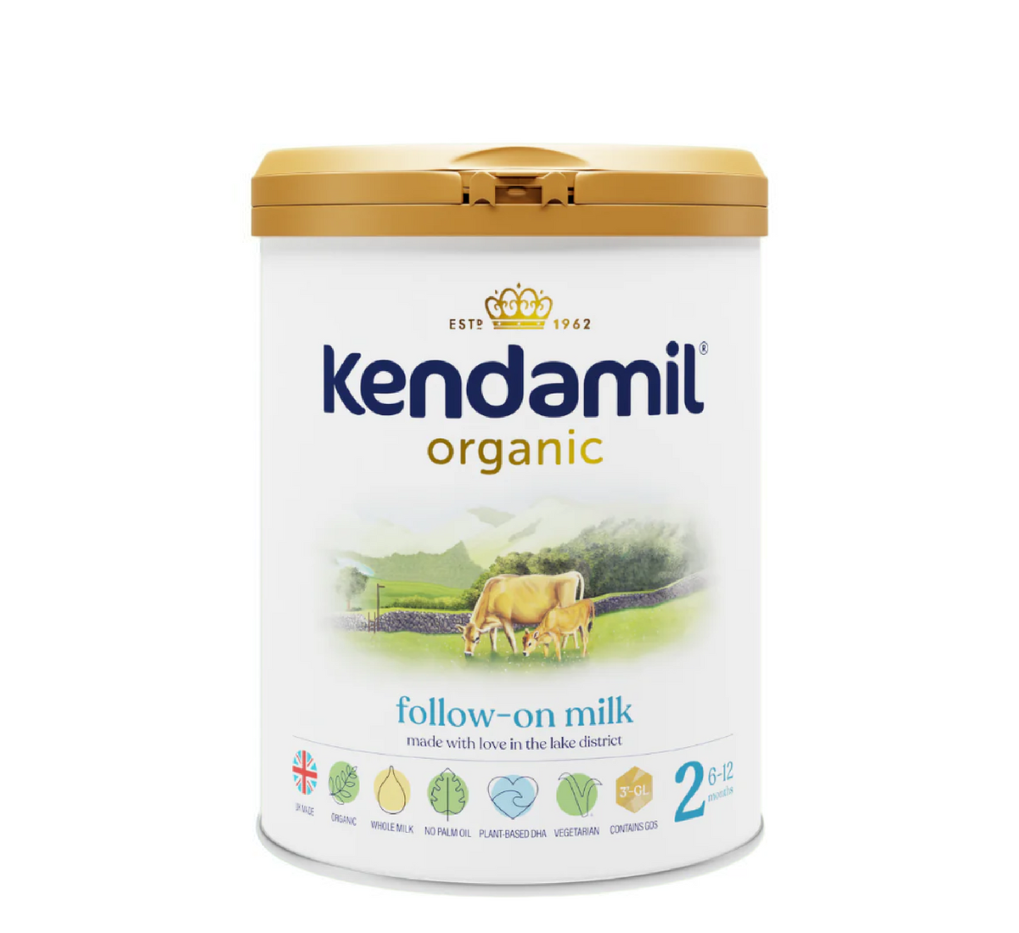 Qumësht Vazhdues Organik Kendamil 2 *800gr (6-12 muajsh)