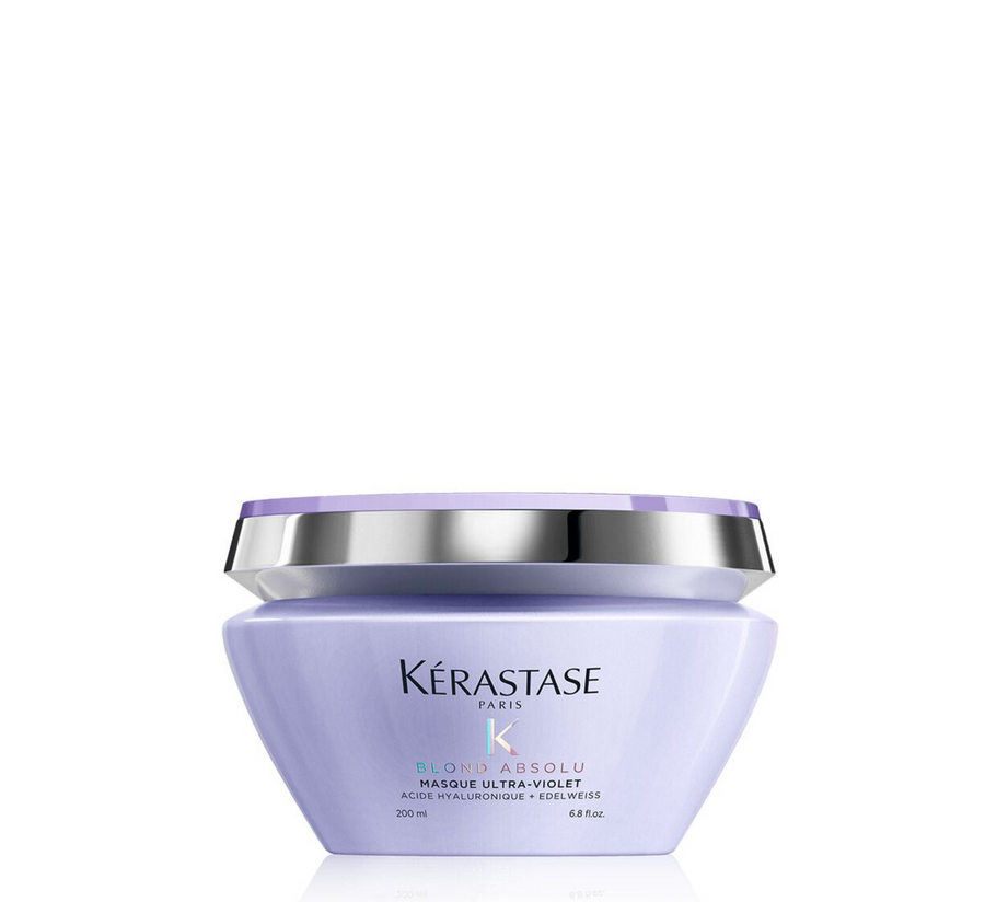 Maska e flokëve në ngjyrë vjollcë ultraviolet Masque Kérastase Blond Absolu *200ml