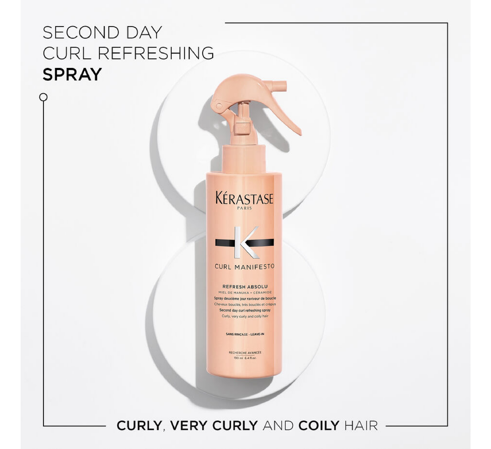 Kérastase Curl Manifesto Refresh Spray për Flokët Absolu *190ml