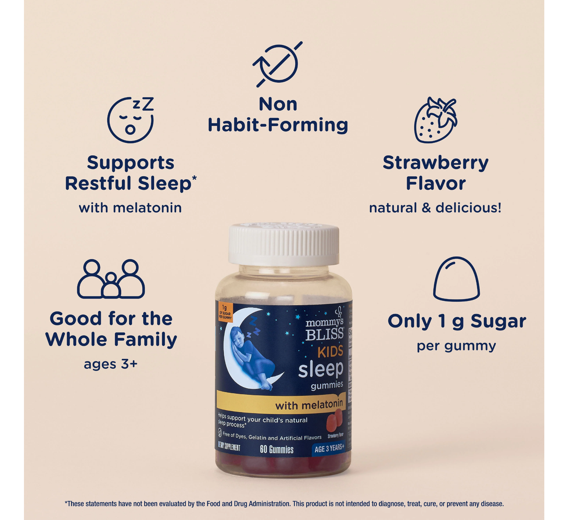 Kids Sleep Gummies with Melatonin *60pcs