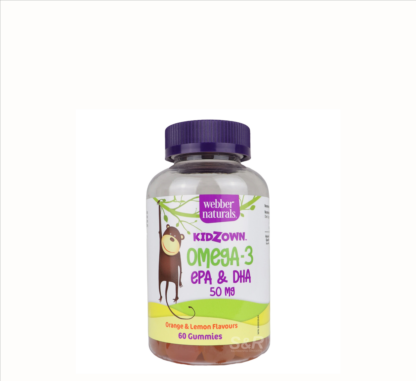Kidzown Omega-3 50 mg *60 karamele