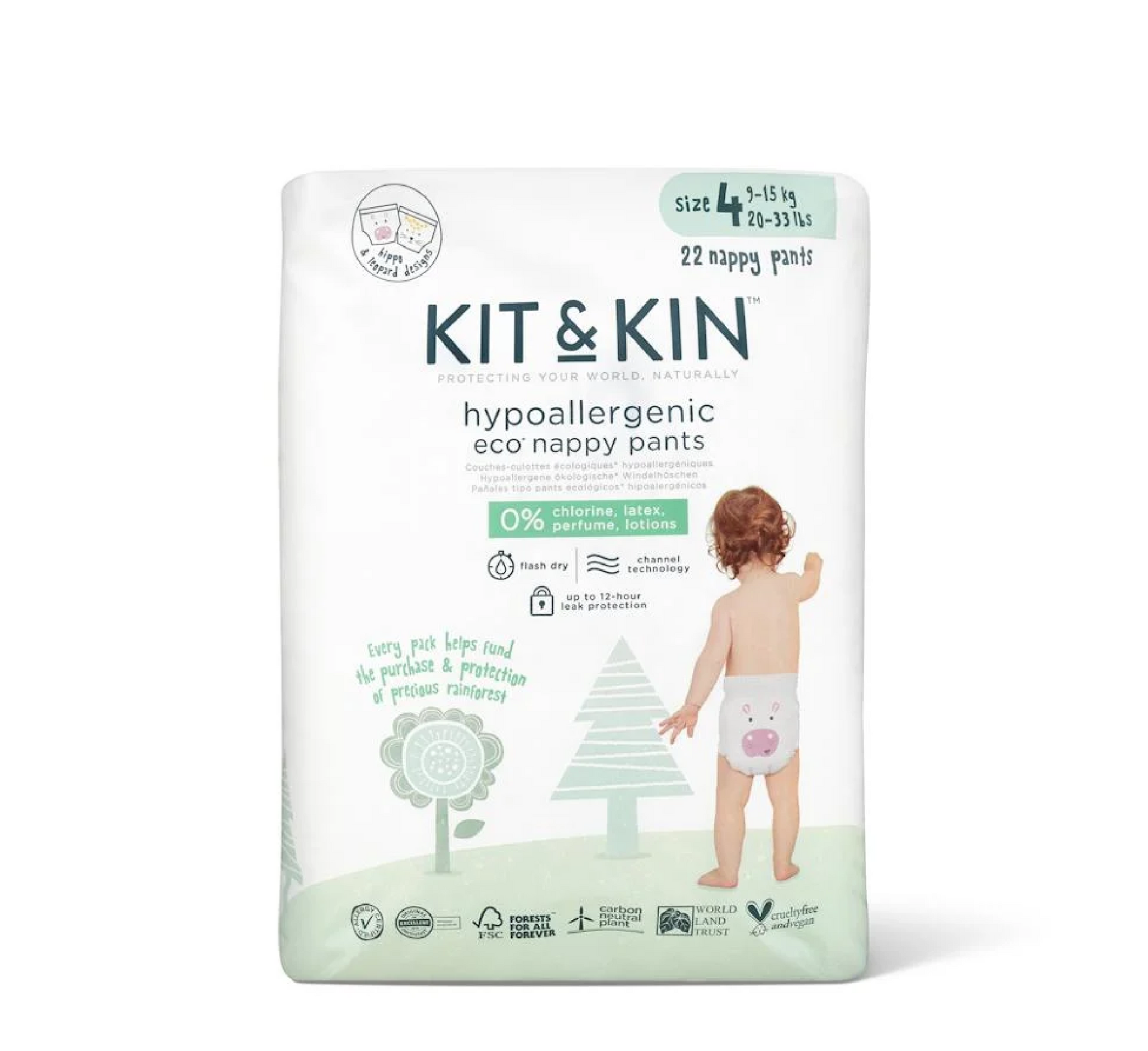 Хипоалергенски пелени Kit & Kin 4 *22 парчиња