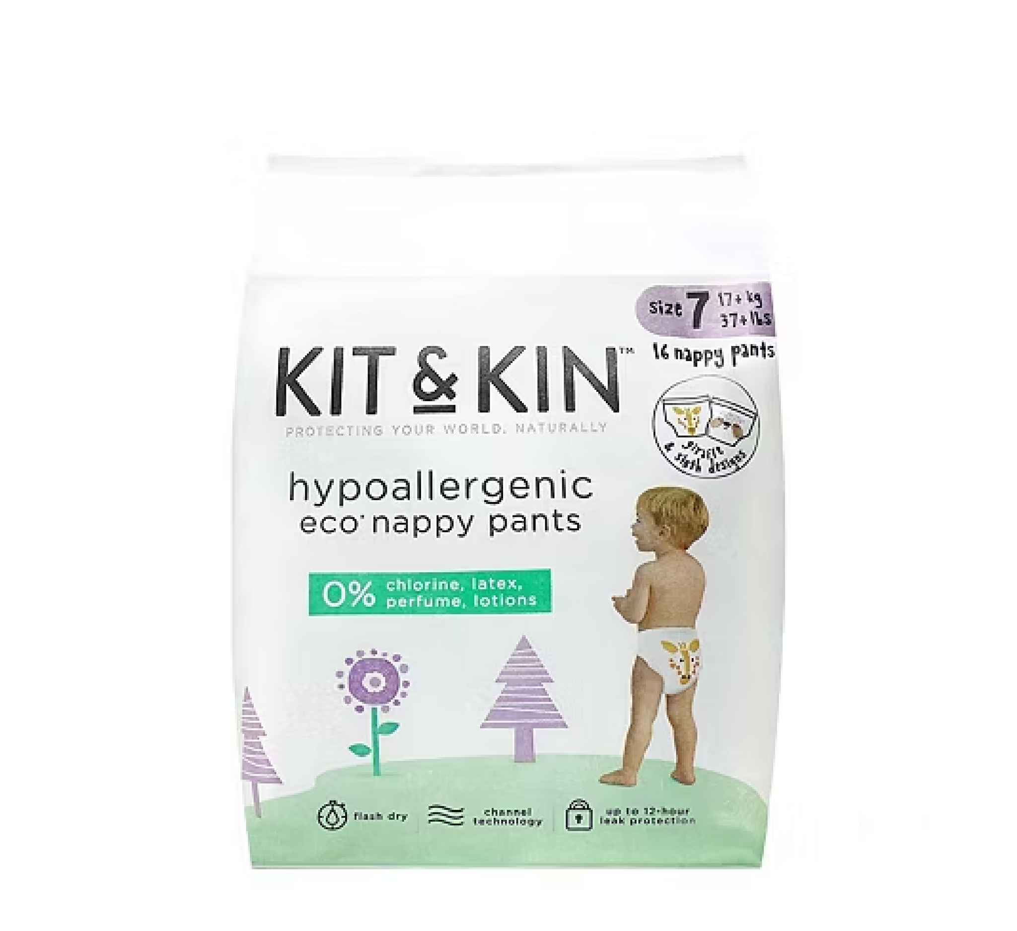 Хипоалергенски пелени Kit & Kin 7 *16 парчиња