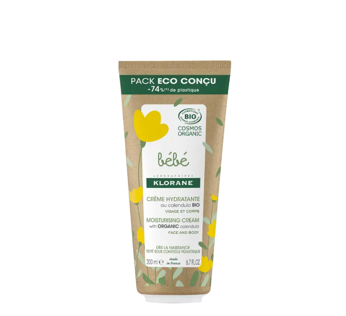 Krem hidratues organik Klorane Bebe *200ml