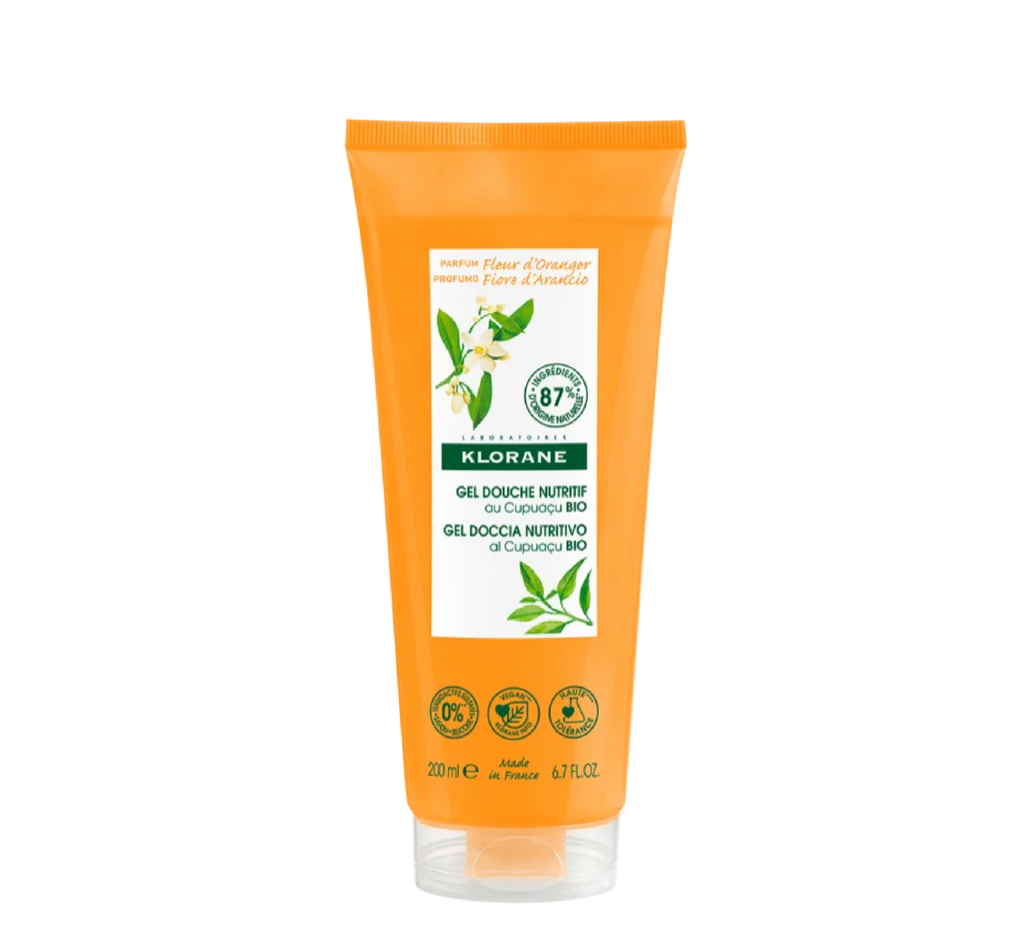 Klorane Gel Douche Miel d'Oranger *200 ml