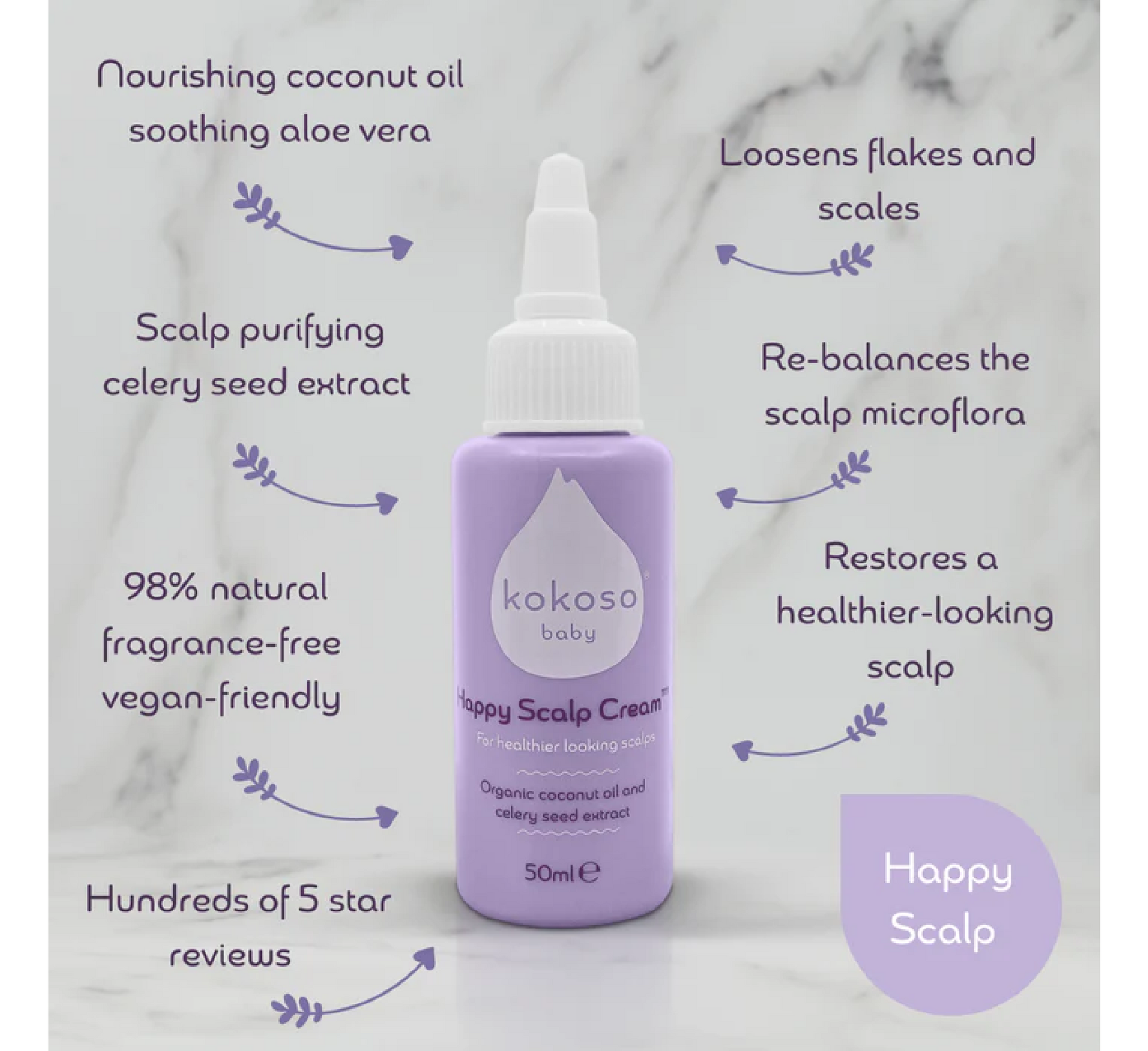 Krem për skalpin Kokoso Happy *50ml