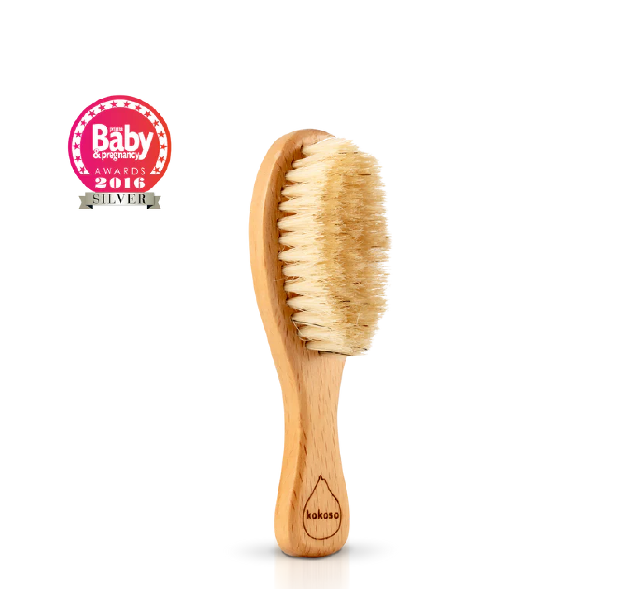 Kokoso Natural Baby Wood Hairbrush