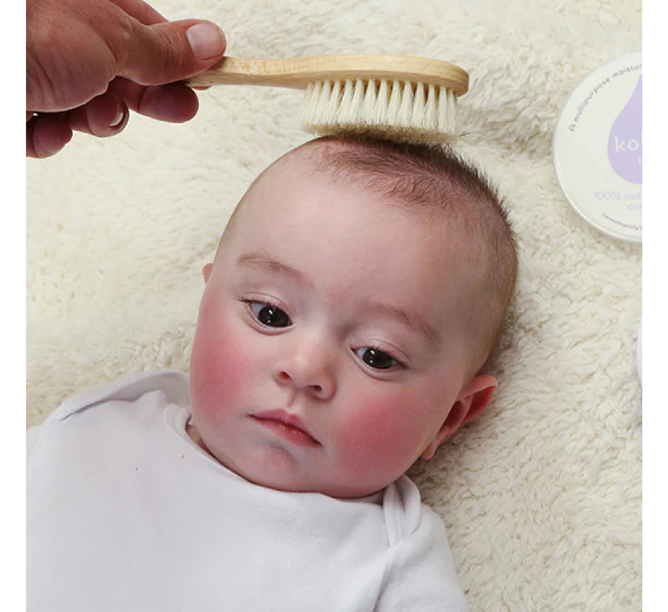 Kokoso Natural Baby Wood Hairbrush