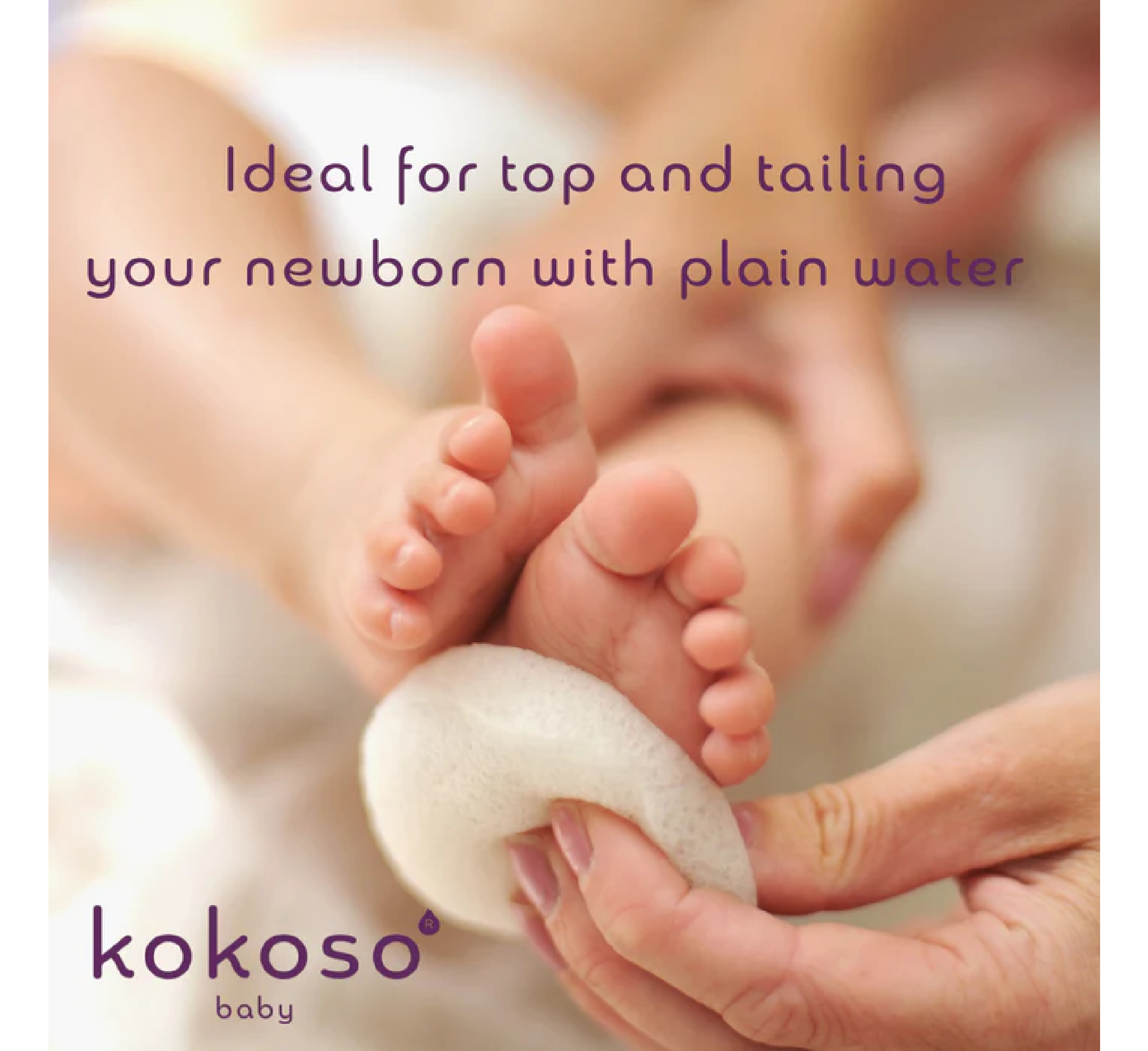 Kokoso Natural Konjac Baby Bath Sponge