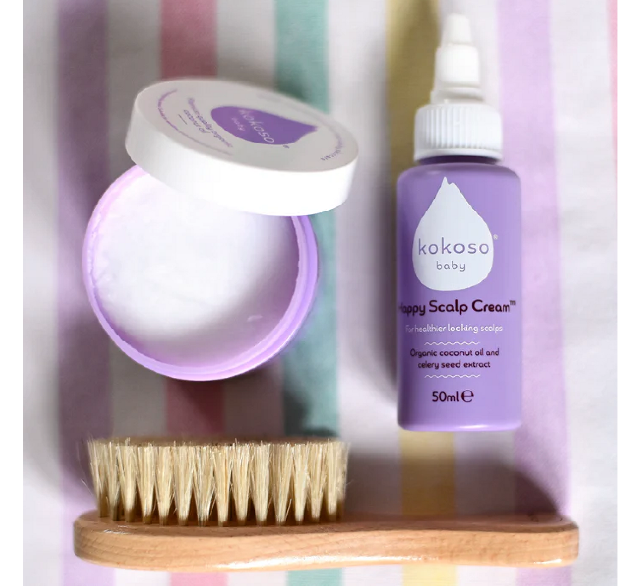 Set për skalpin e ndjeshëm të foshnjës Kokoso