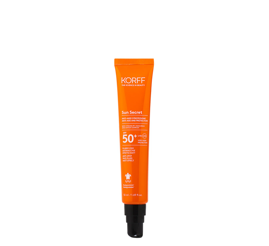 Korff Sun Secret Fluid за лице против акни Matt Effect Spf50+ *50ml