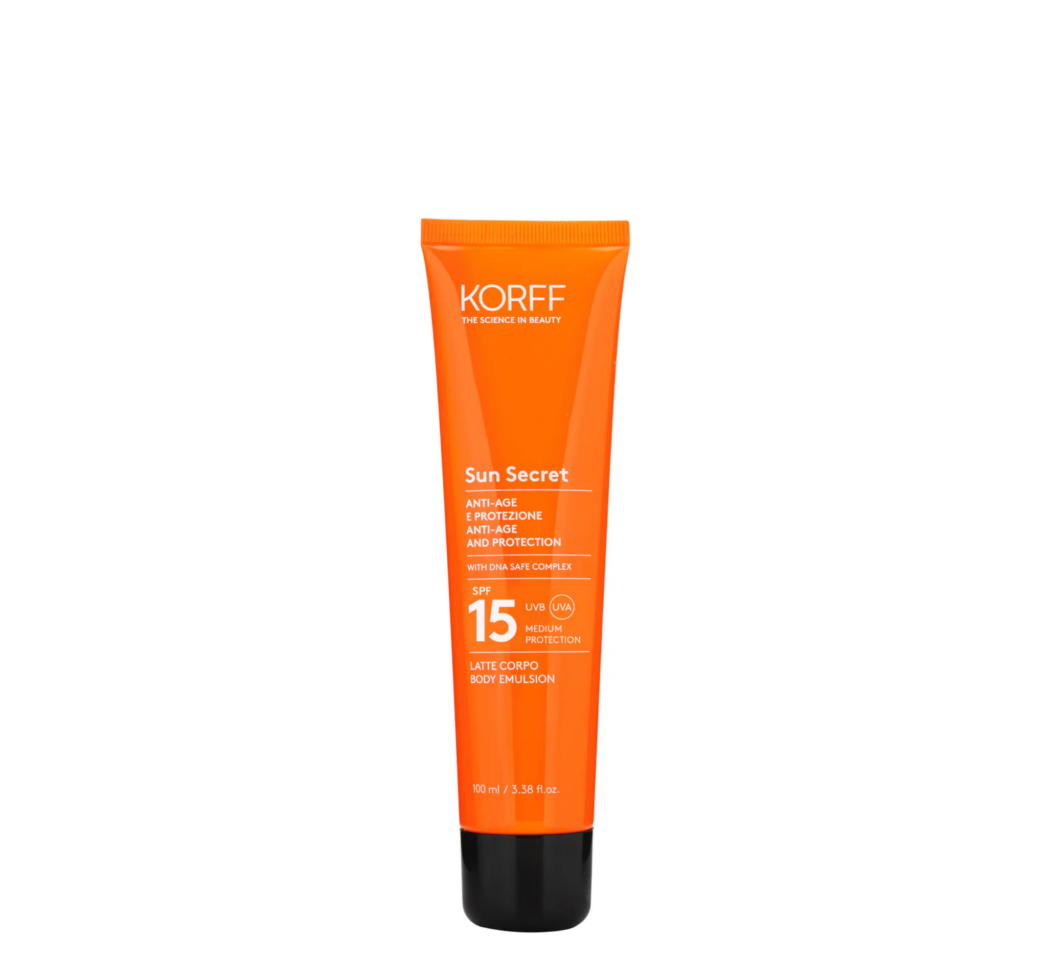 Korff Sun Secret Emulsion për Trupin Kundër Rrugës Spf15 *100ml