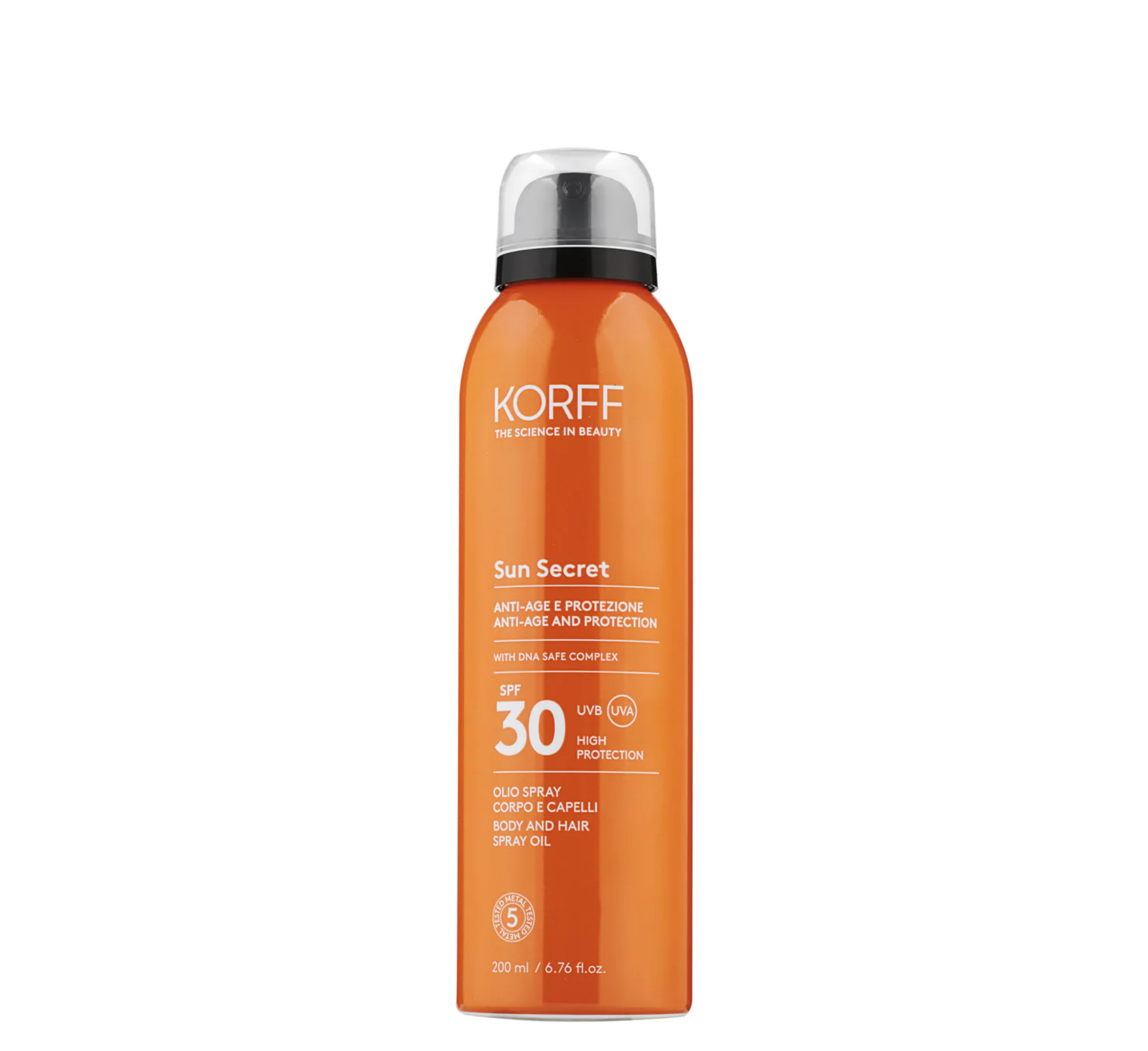 Floke Rrasa Korff Sun Secret Vaj për Trup dhe Flokë Spf30 *200ml – Halsa