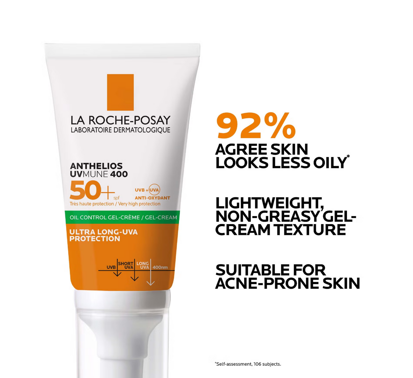 La Roche-Posay Anthelios UVMUNE 400 Oil Control Gel-Cream SPF 50+ (*50ml)