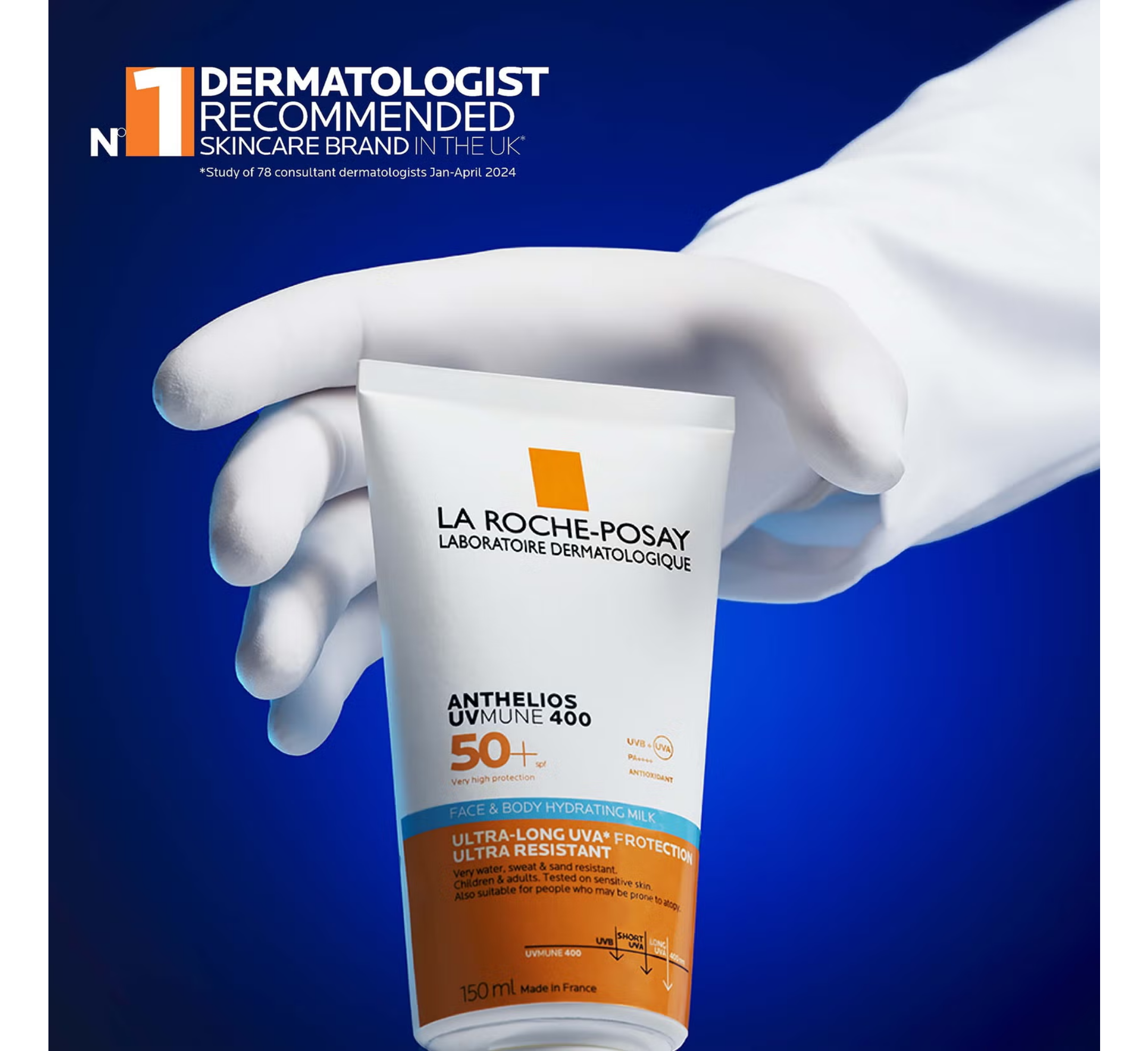 La Roche-Posay Anthelios UVMUNE 400 Spf 50+ Face & Body Hydrating Milk *150ml