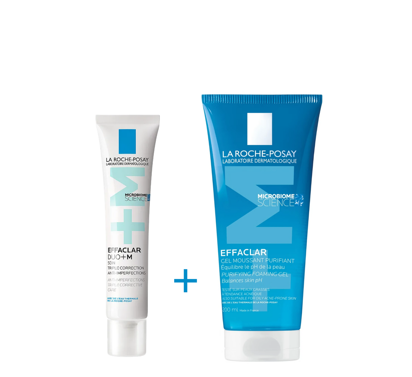La Roche-Posay Effaclar Duo+M + Xhel Shkumëzues Pastrues Effaclar (Paketë Promovuese)