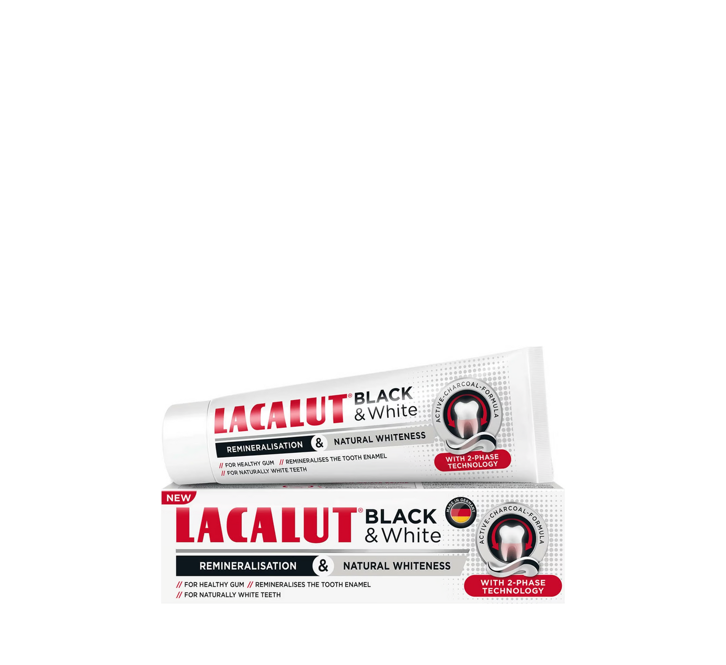 Pastë dhëmbësh Lacalut Black &amp; White *75ml