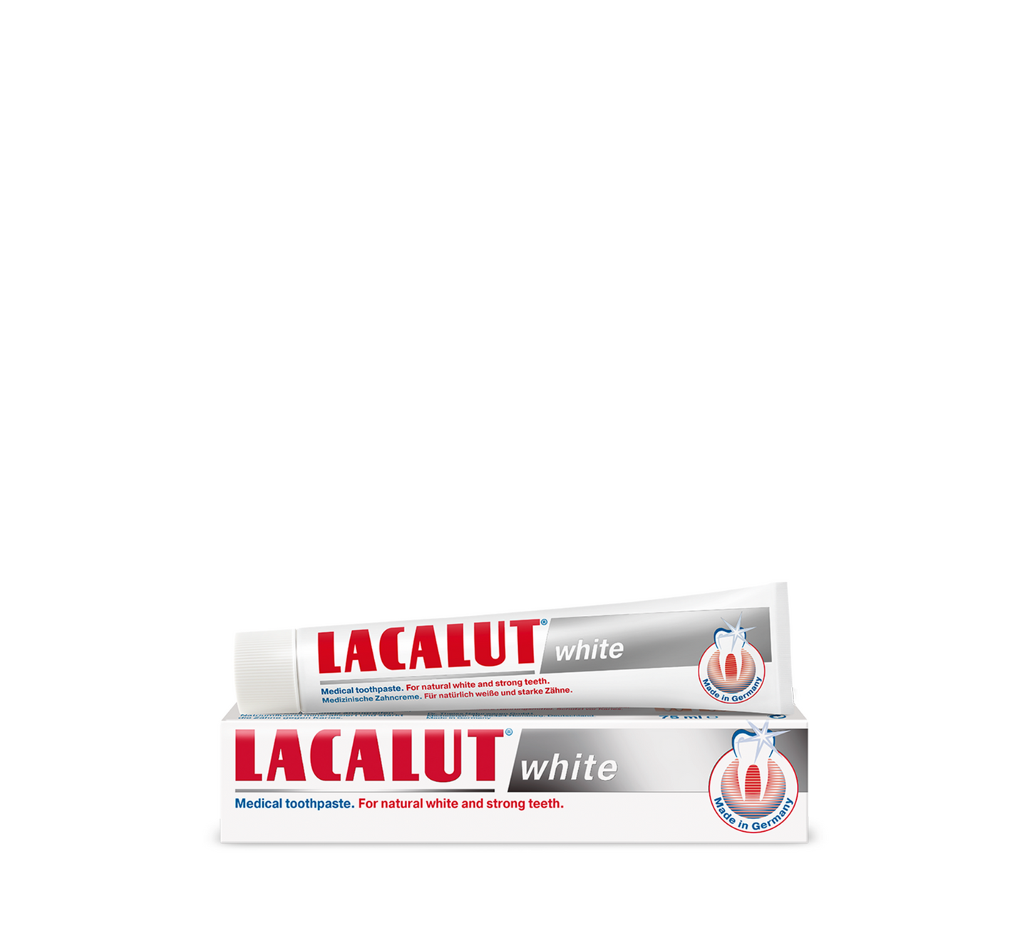 Pastë dhëmbësh Lacalut e bardhë *75ml