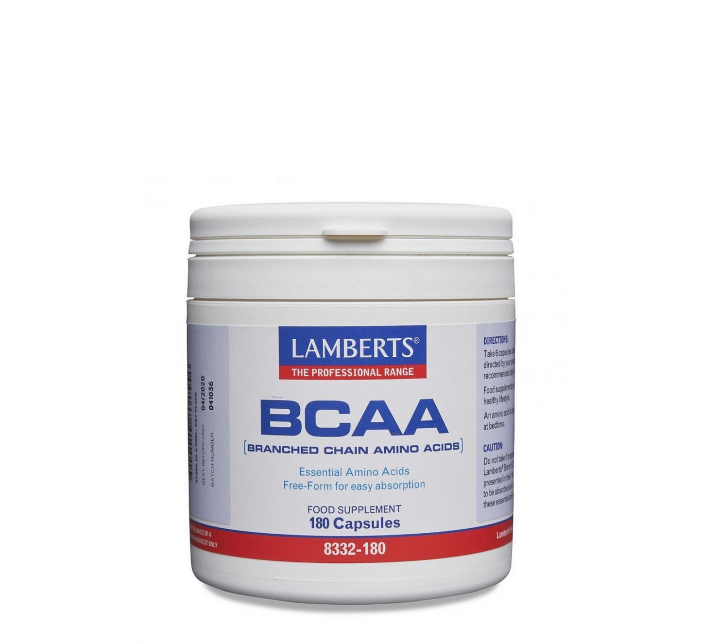 Aminoacidet BCAA të degëzuara të Lamberts *180 kapsula