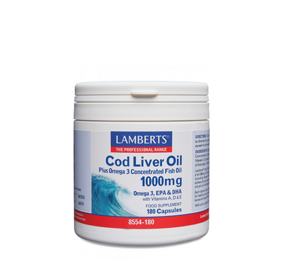 Lamberts Cod Liver Oil 1000Mg *180caps