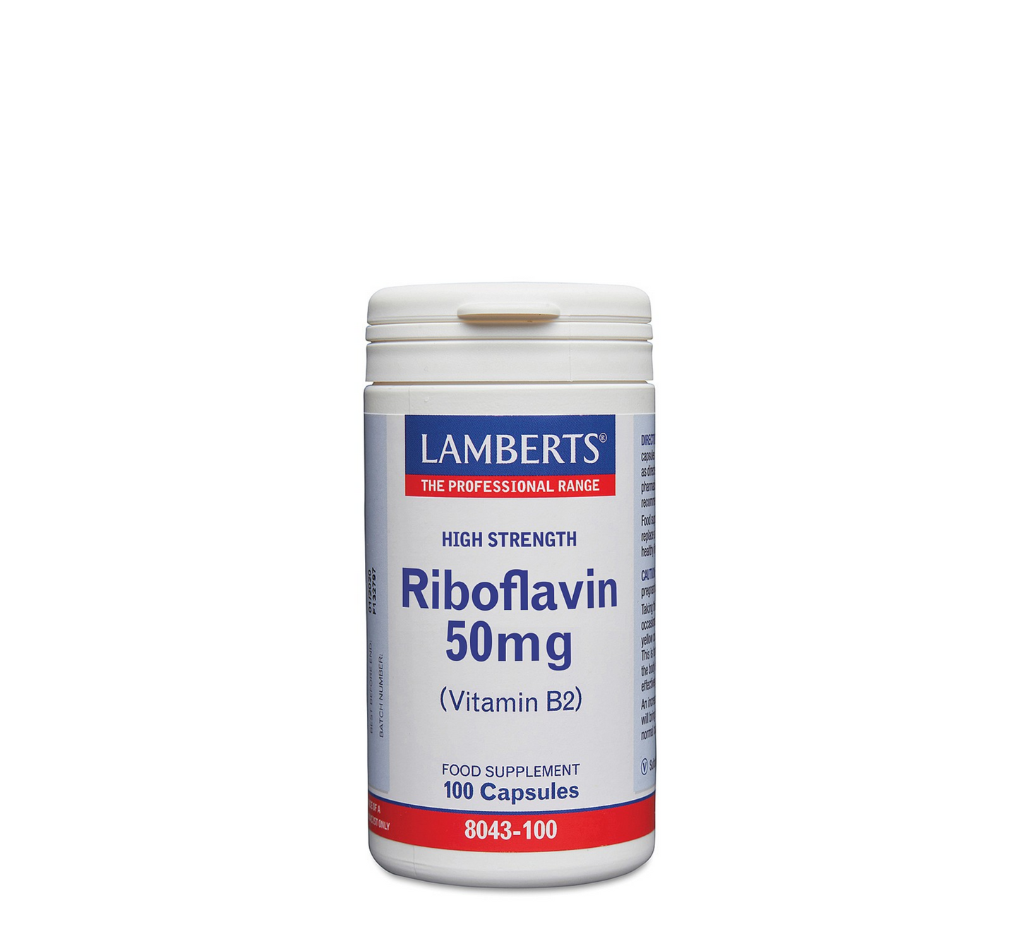 Lamberts Riboflavinë me Fuqi të Lartë (Vitaminë B2) 50 mg *100 kapsula