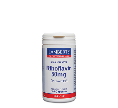 Lamberts High Strength Riboflavin (Vitamin B2) 50 mg *100caps